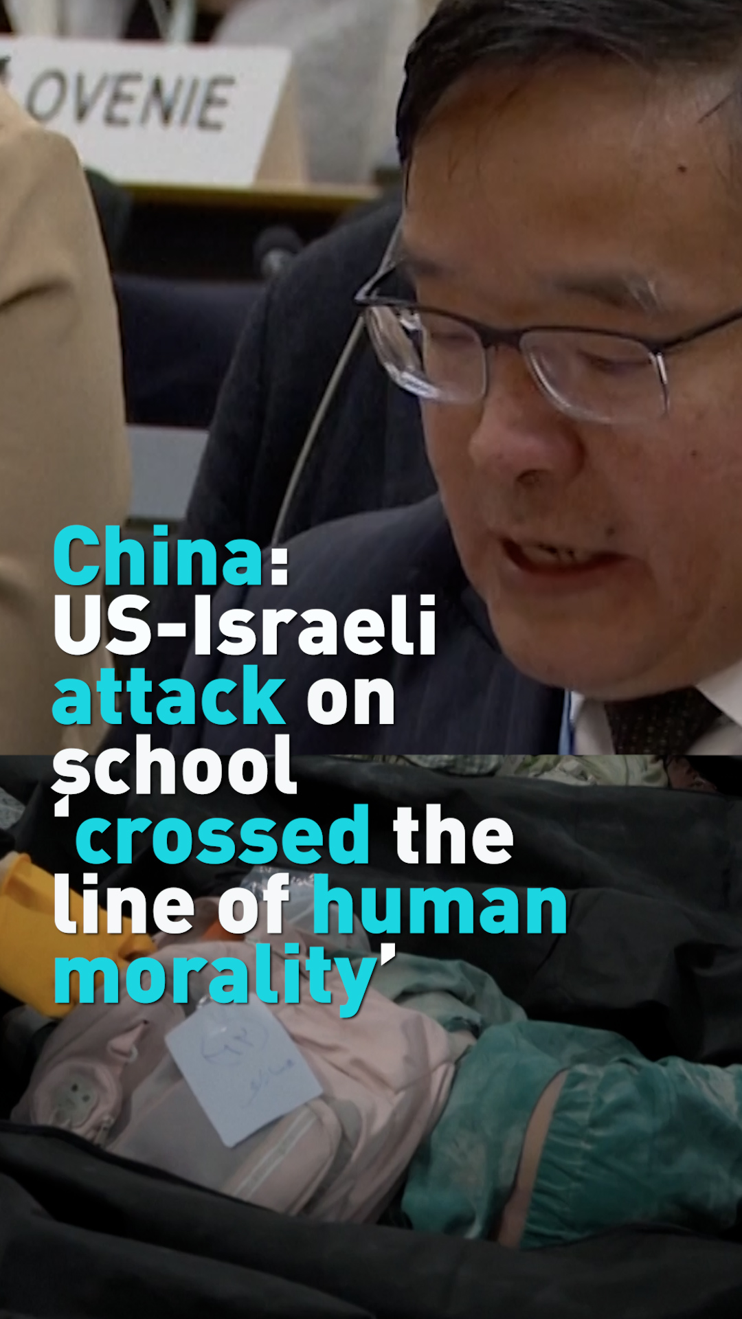 China: US-Israeli attack on school crossed the line of human morality
