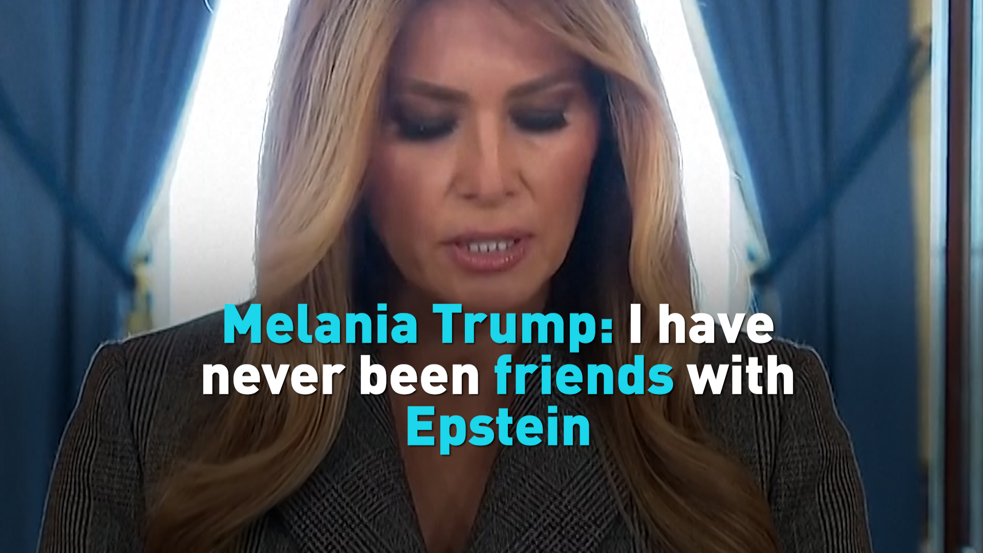 Melania Trump: I have never been friends with Epstein 