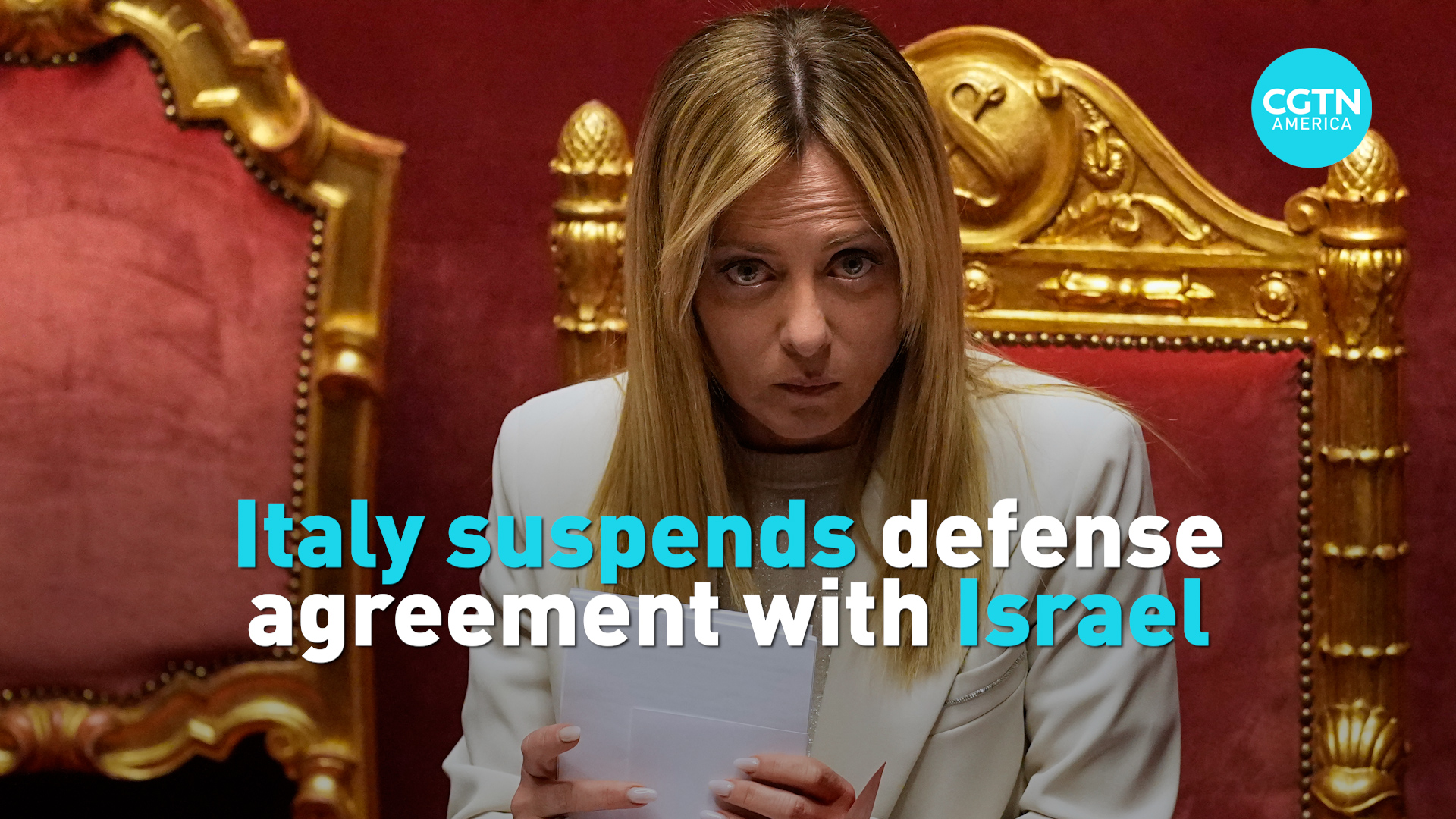 Italy suspends defense cooperation with Israel