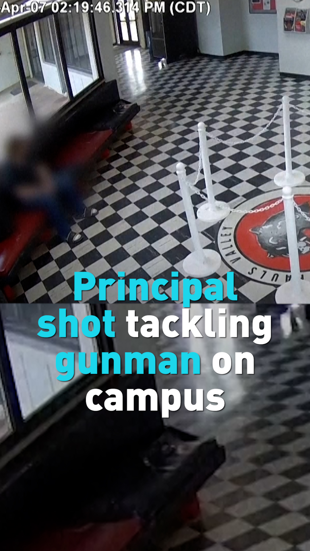 High school principal shot tackling would-be school shooter 