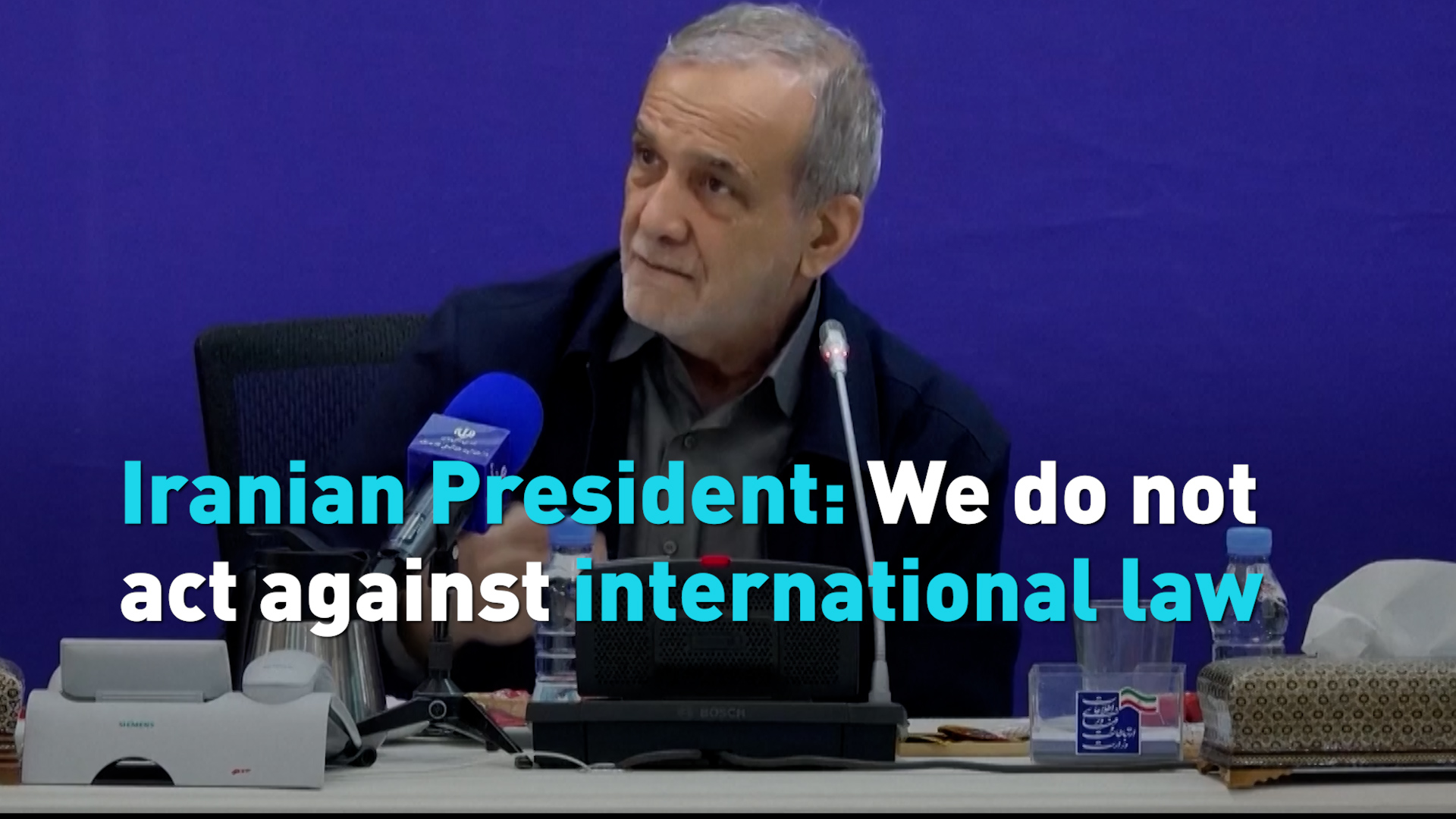 Iranian President: We do not act against international law