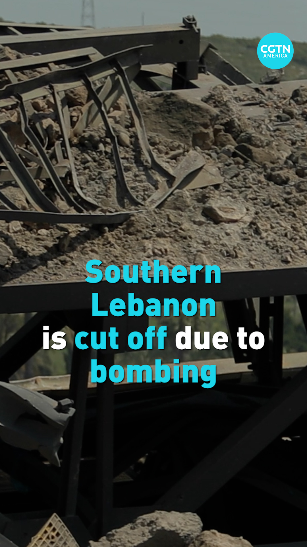 Southern Lebanon cut off due to bombing