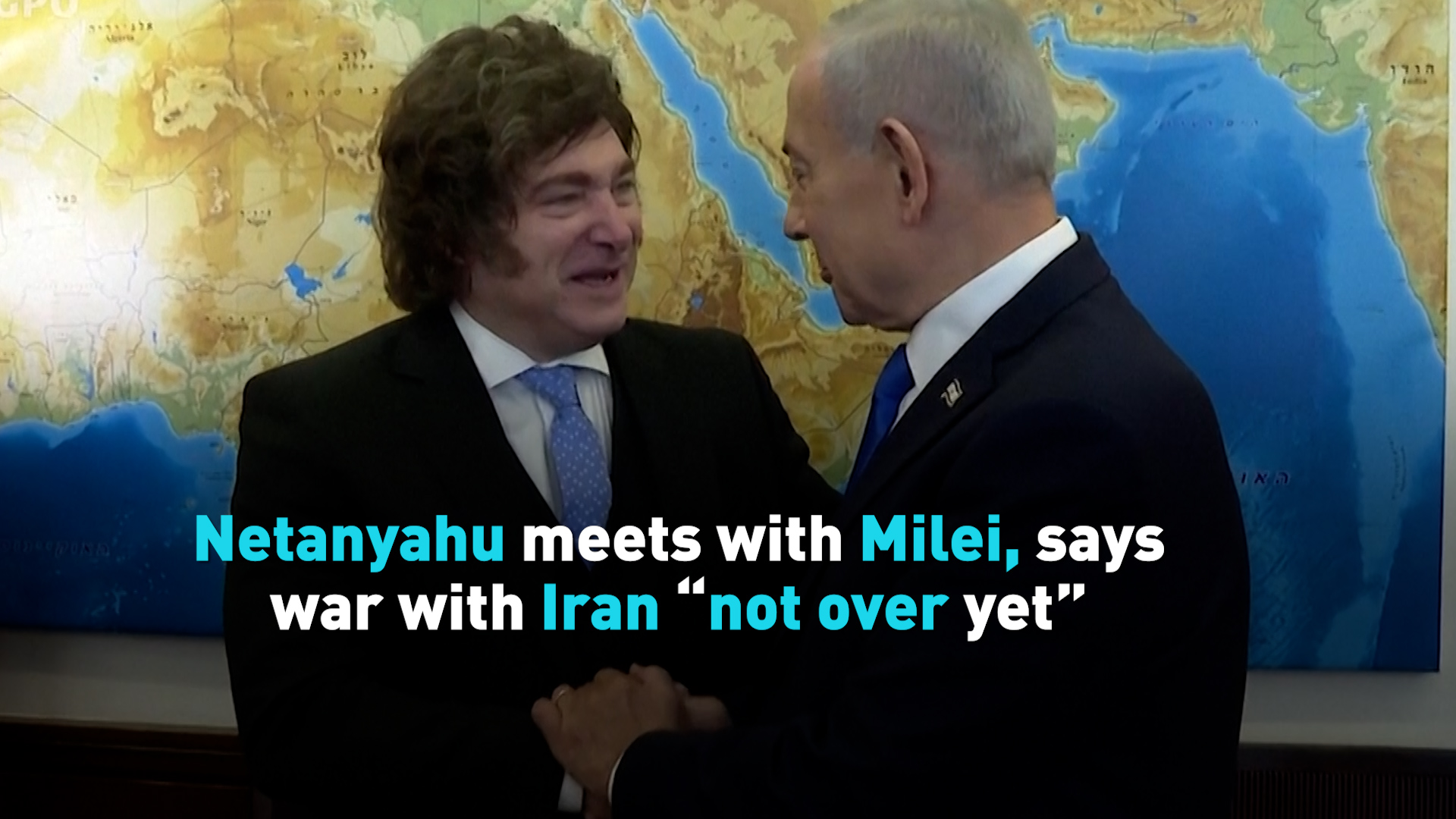 Netanyahu meets with Milei, says war with Iran 