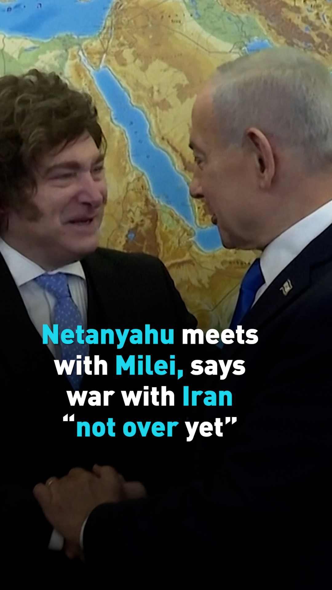 Netanyahu meets with Milei, says war with Iran 