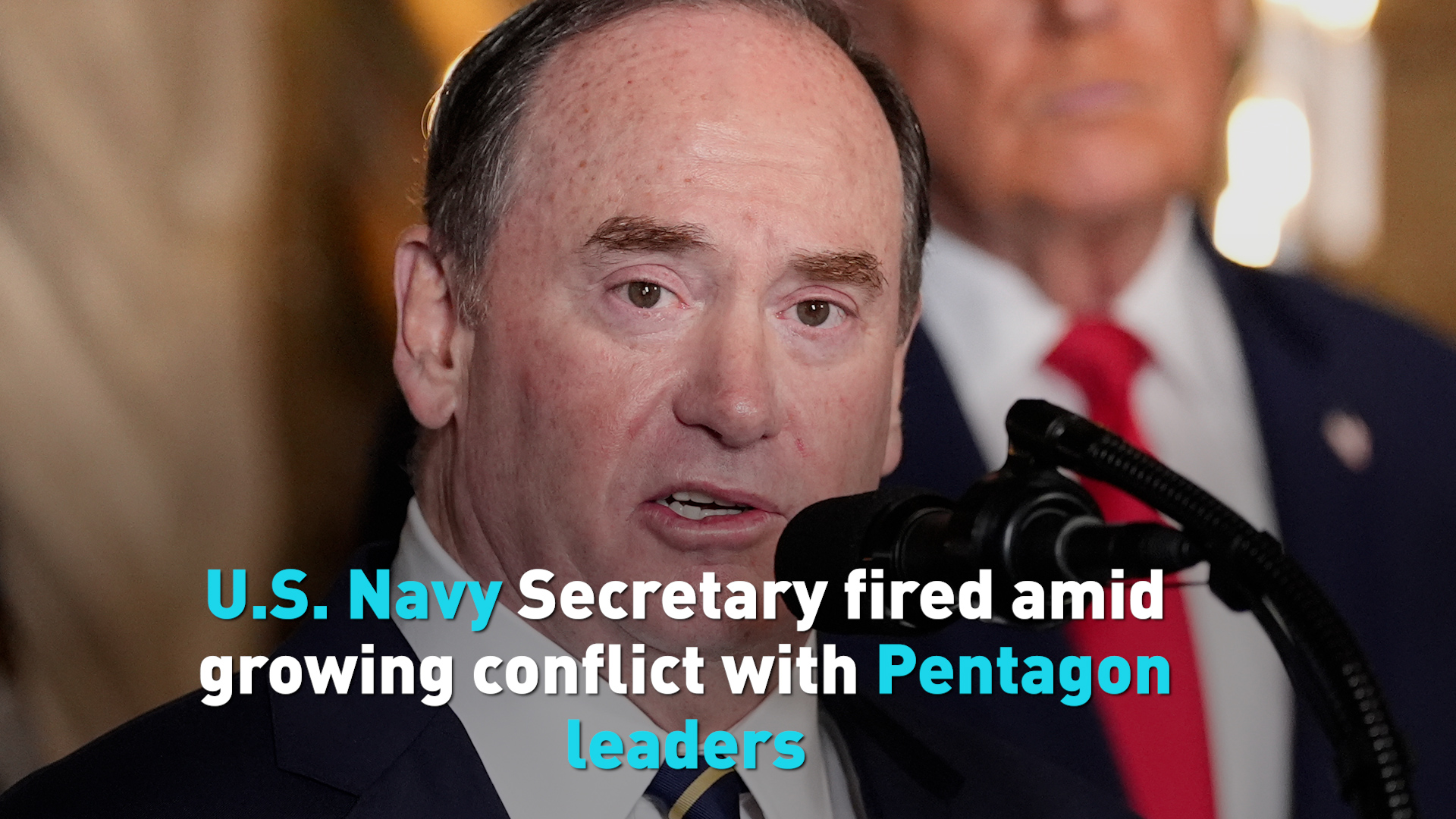 US Navy Secretary fired among growing conflict with Pentagon leaders  