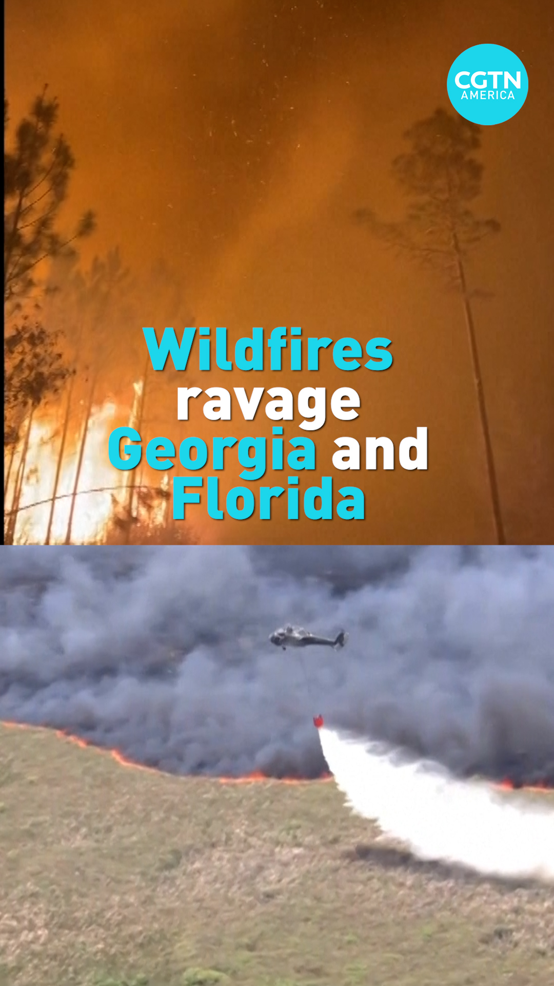 Wildfires ravage Georgia and Florida