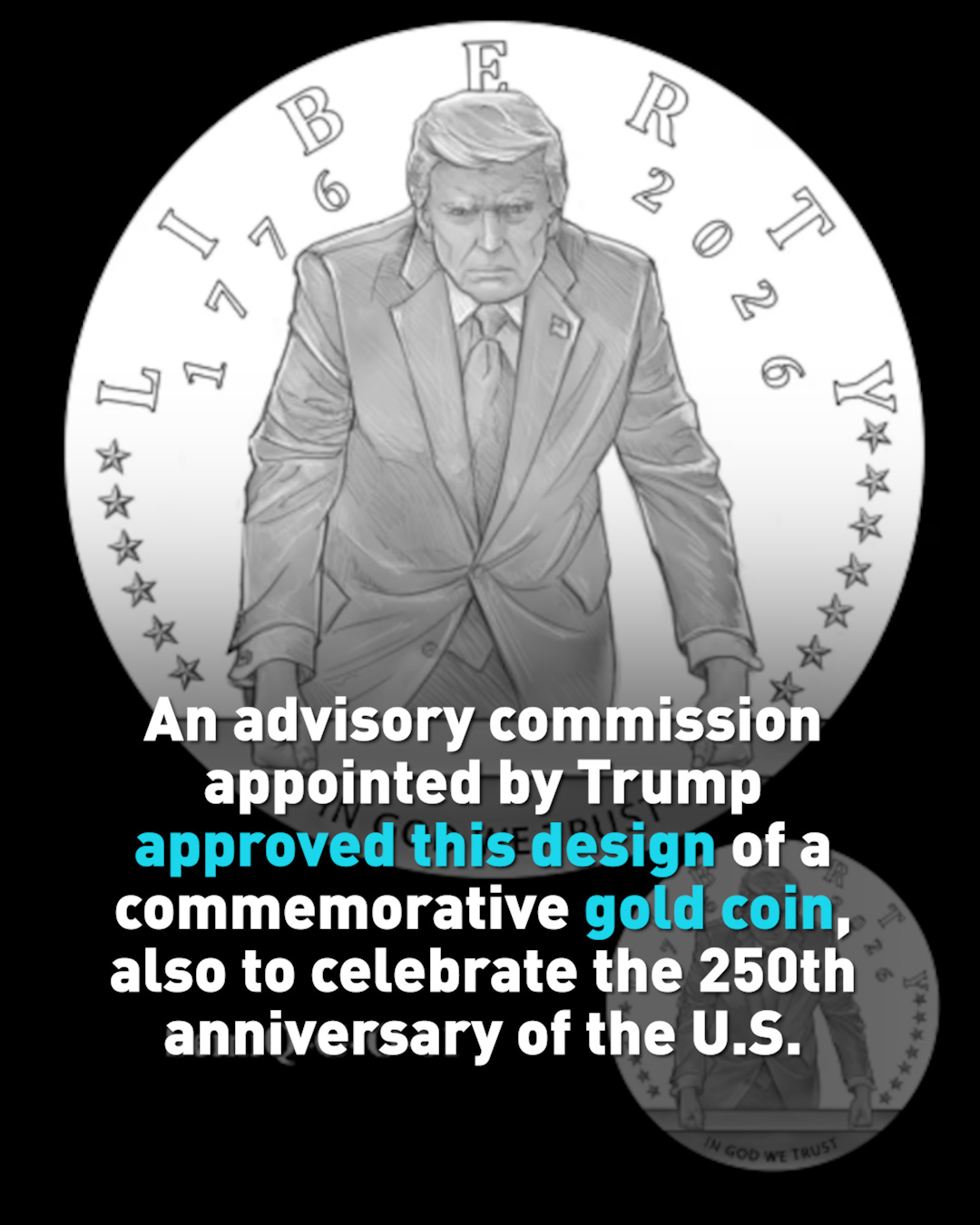 Passports, coins, and other things with Trump's face