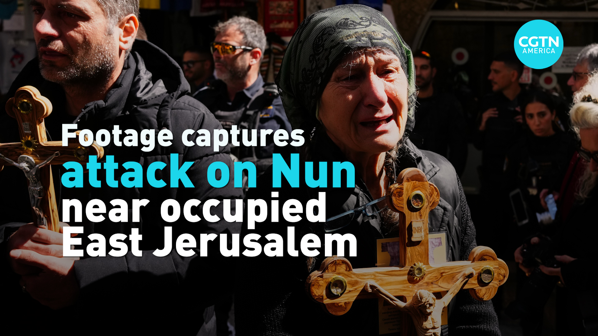 Footage captures attack on Nun near occupied East Jersualem
