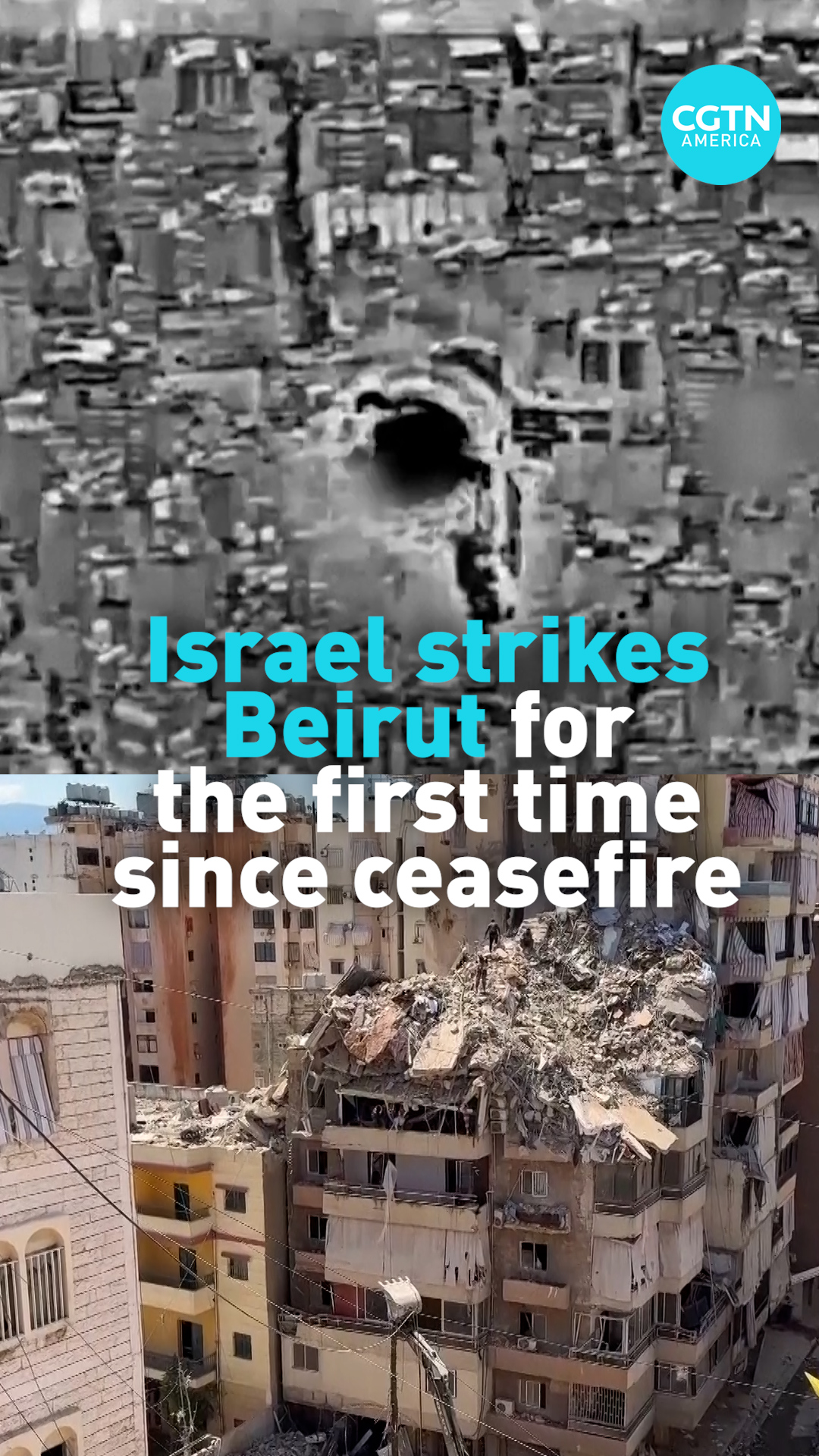 Israel strikes Beirut for the first time since ceasefire