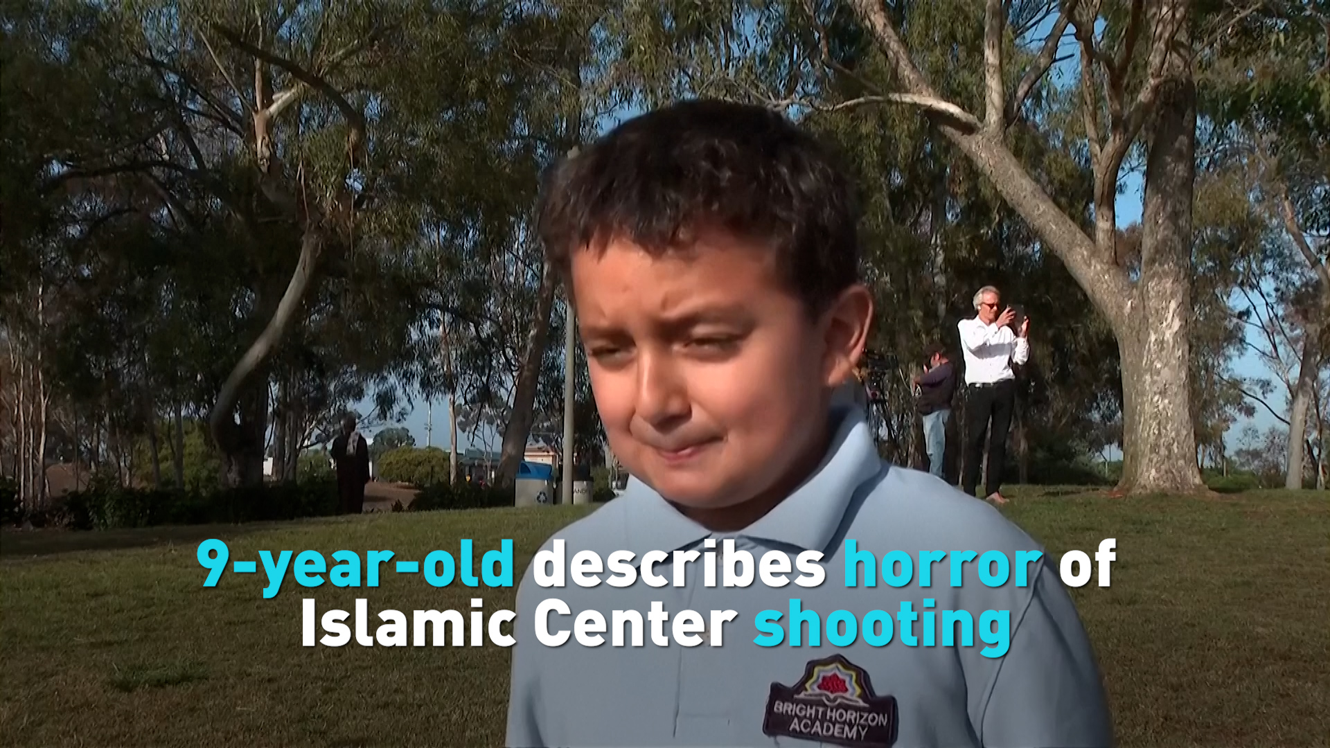 9-year-old describes horror of Islamic Center shooting