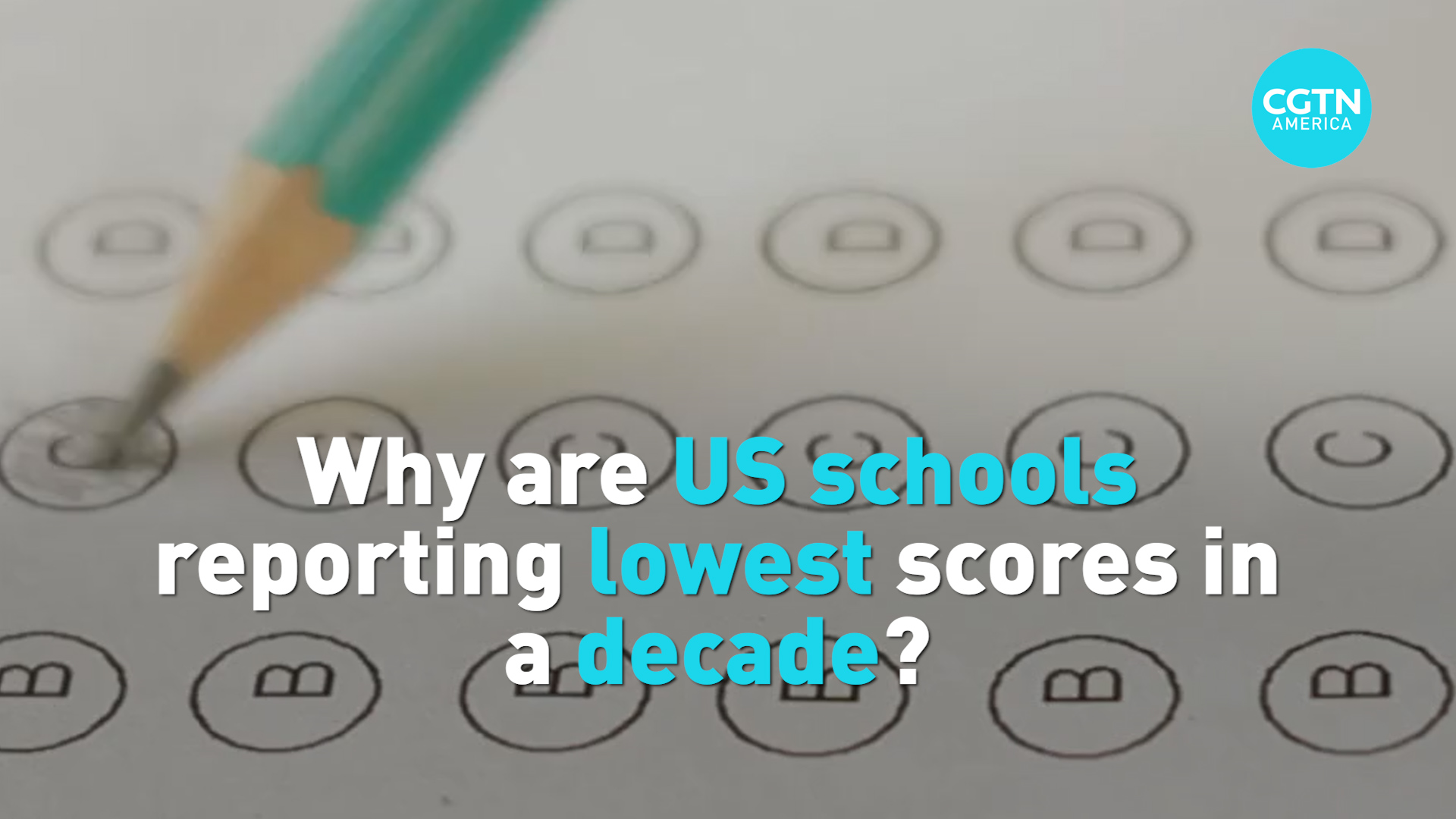 Why are US schools reporting lowest scores in a decade?