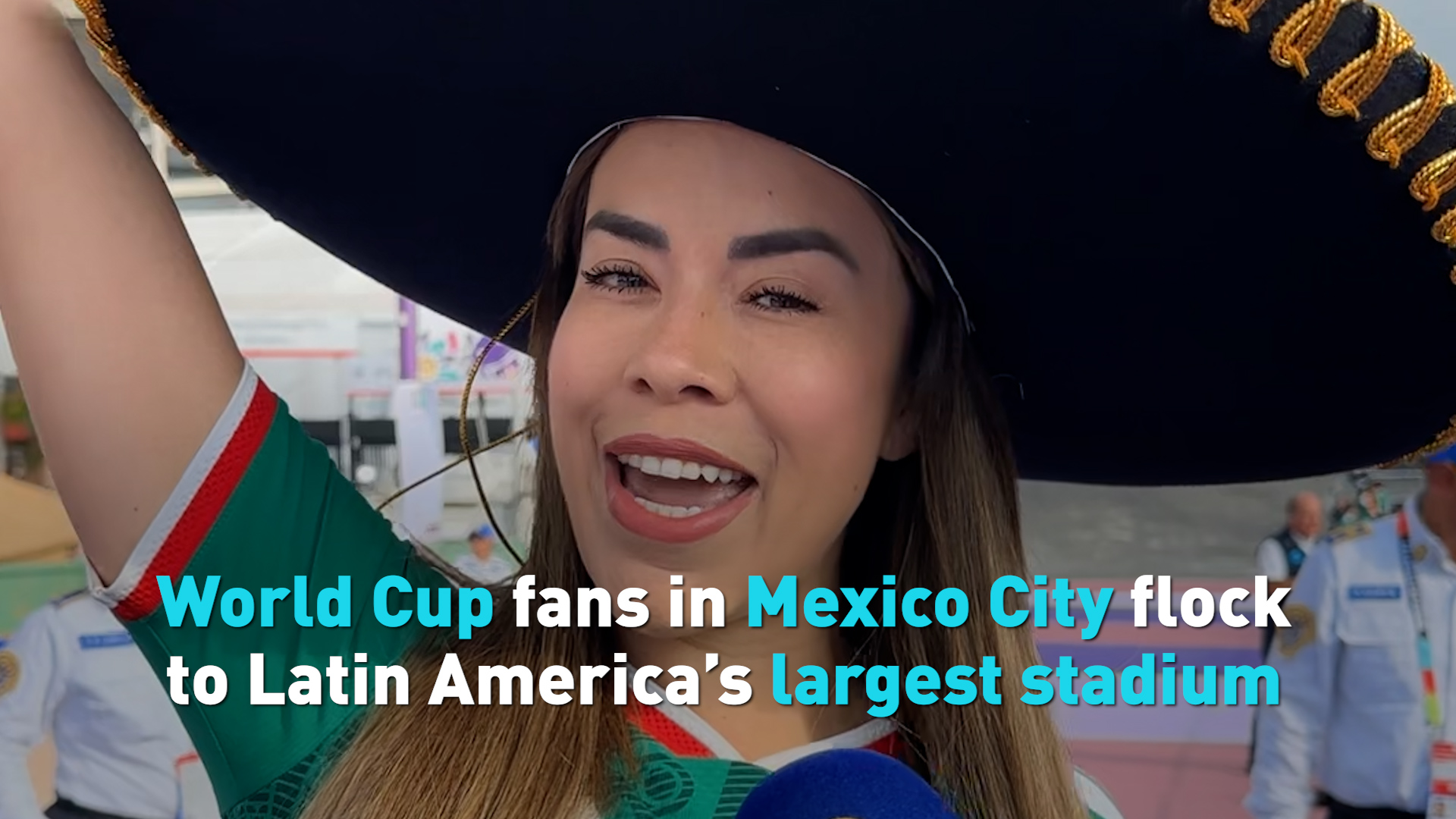 World Cup fans in Mexico City flock to Latin America's largest stadium