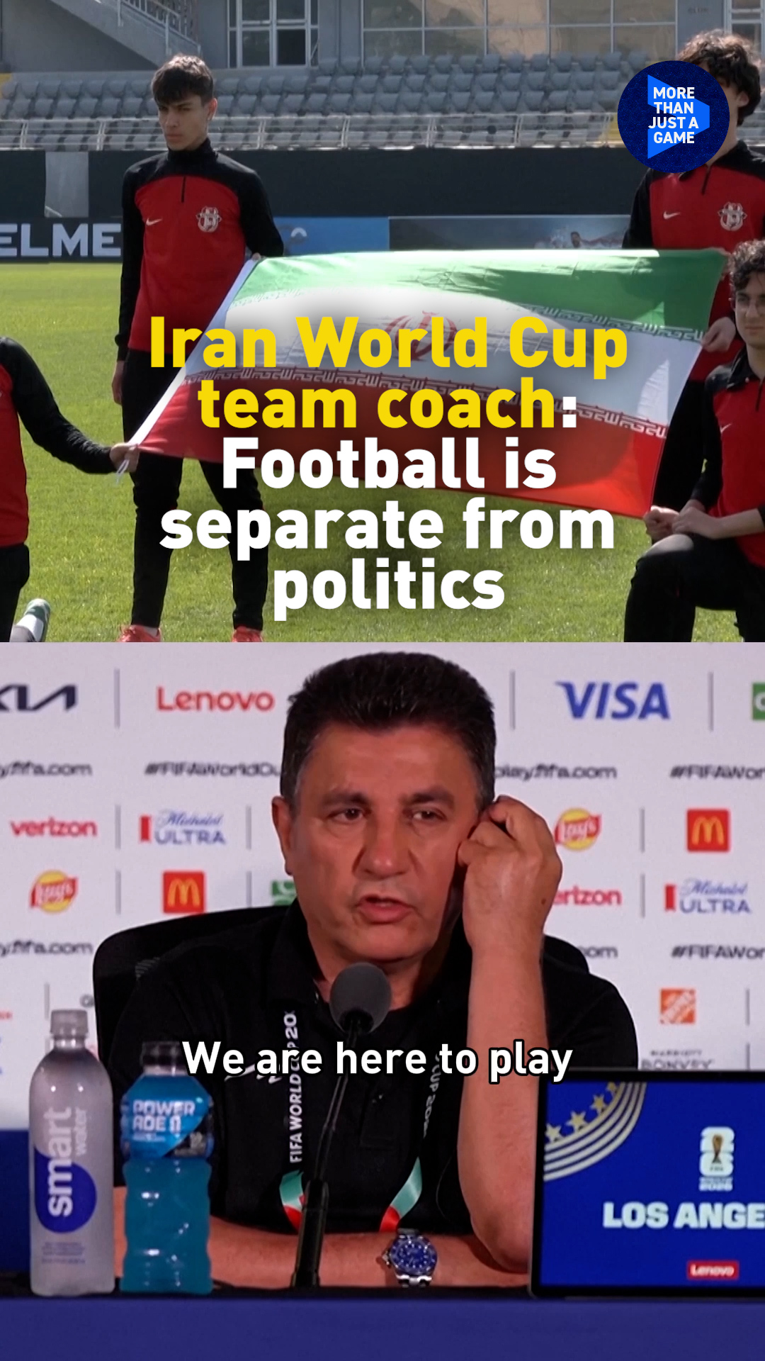 Iran World Cup team coach: Football is separate from politics