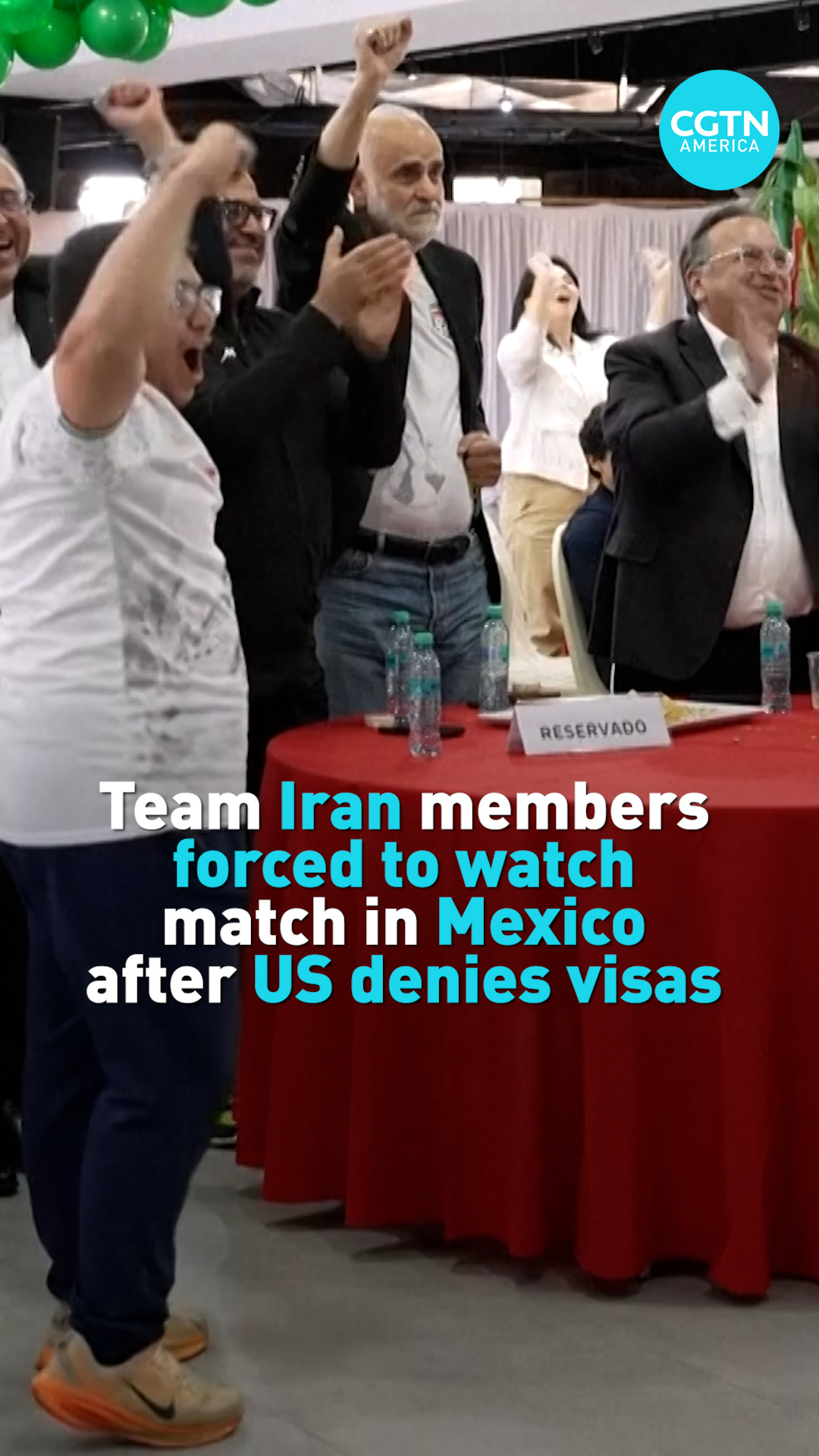 Team Iran members forced to watch match in Mexico after US denies visa