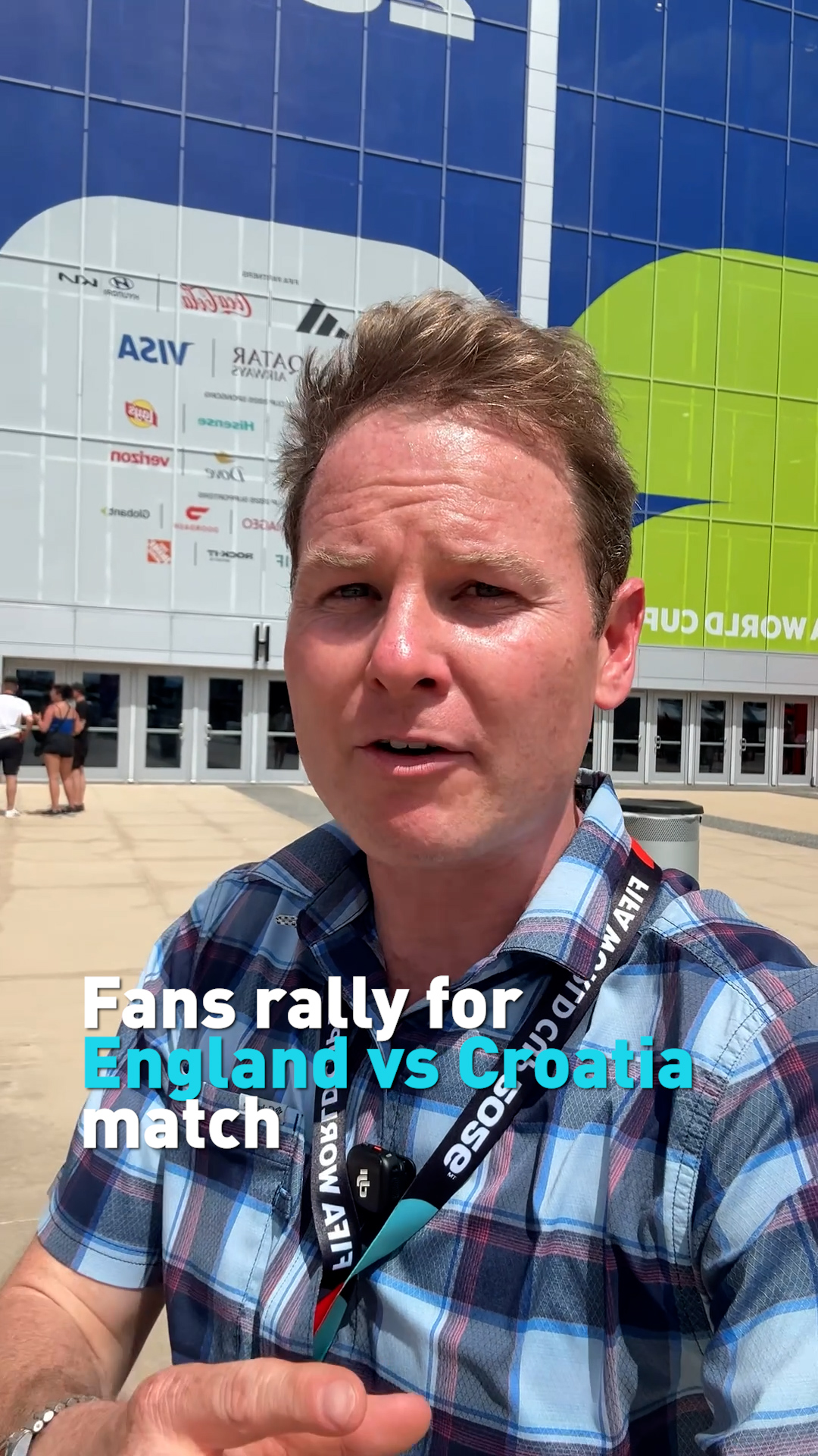 Fans rally in Dallas as England faces off against Croatia 