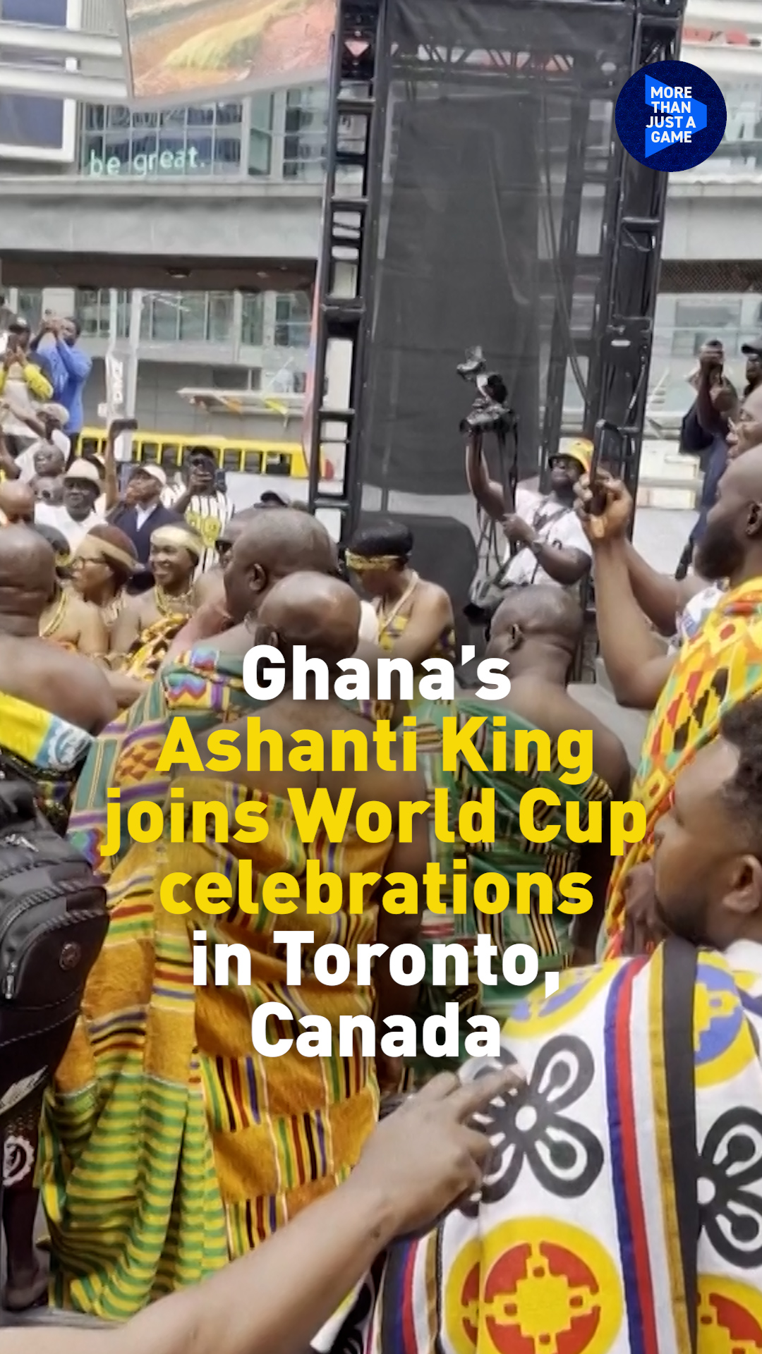 Ghana's Ashanti King joins World Cup celebrations in Toronto, Canada