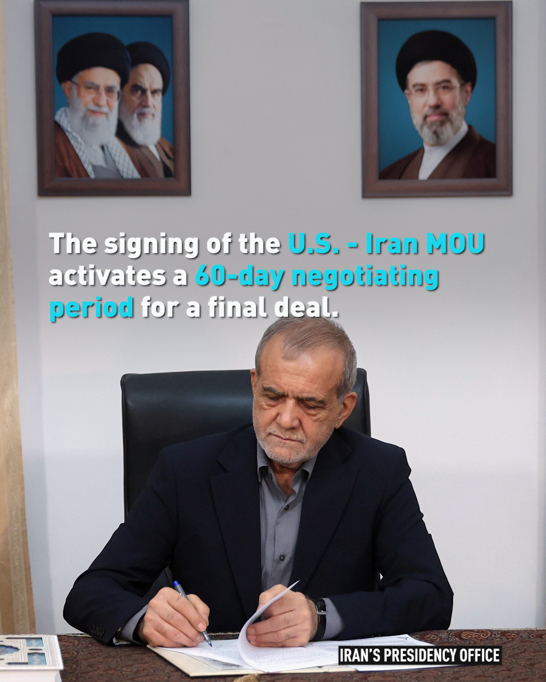 US and Iran sign Memorandum of Understanding, paving way for final deal in 60 days 