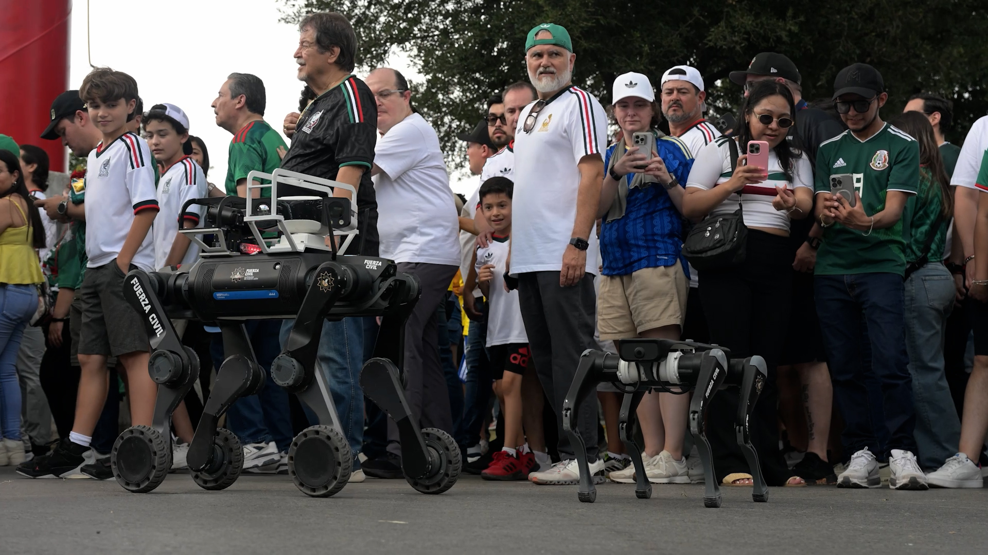 Robot dogs join Mexico's World Cup security team