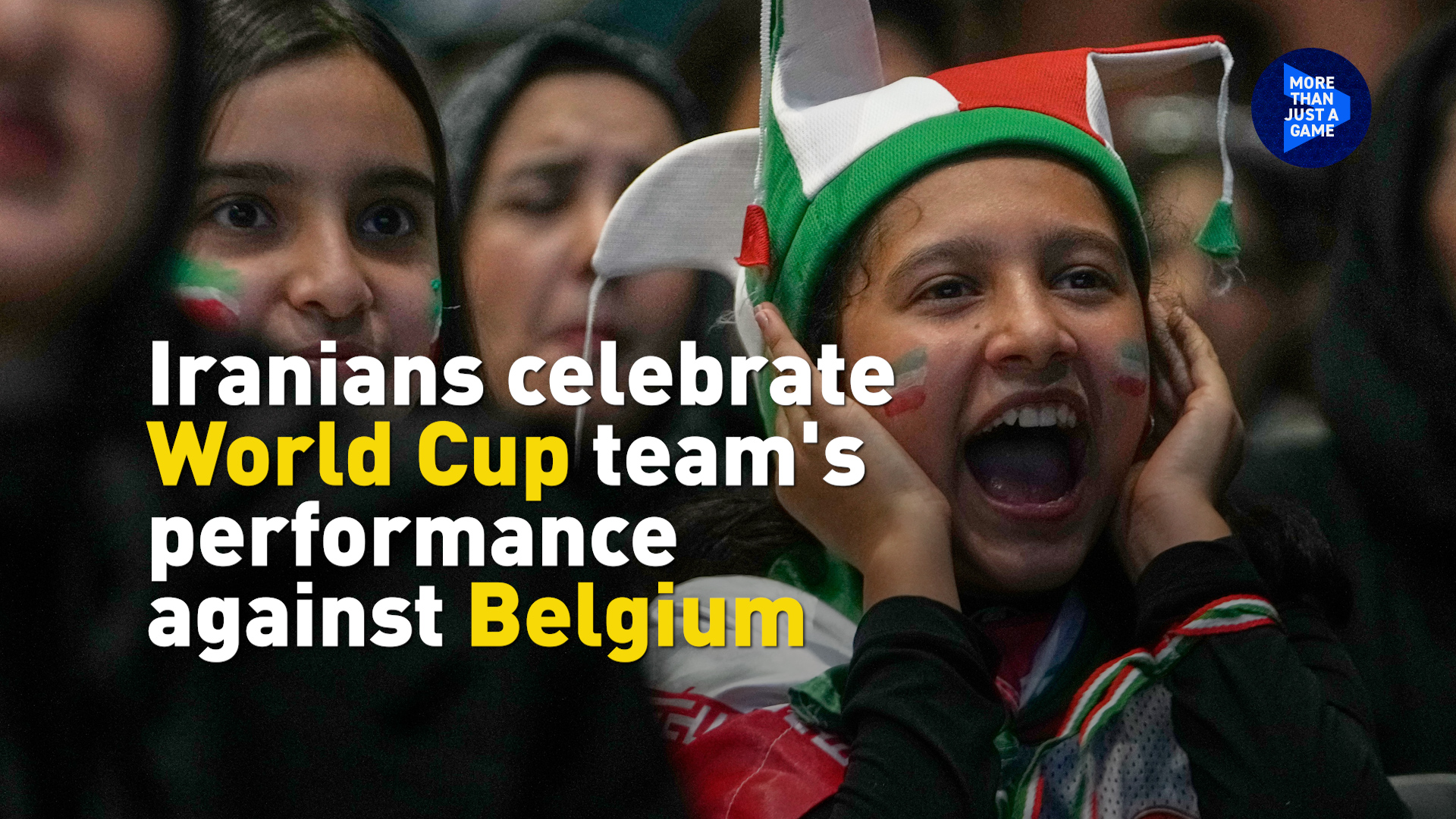 Iranians celebrate World Cup team's performance against Belgium