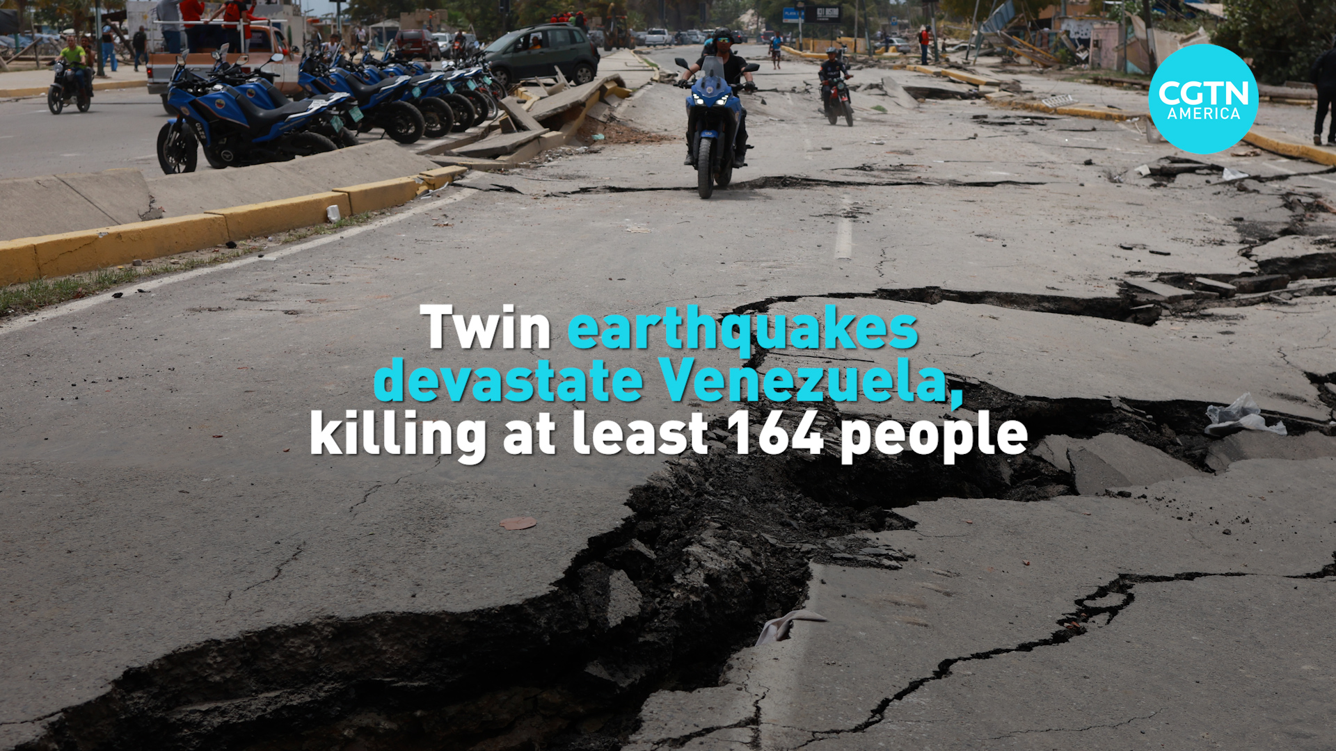 Twin earthquakes devastate Venezuela, killing at least 164 people