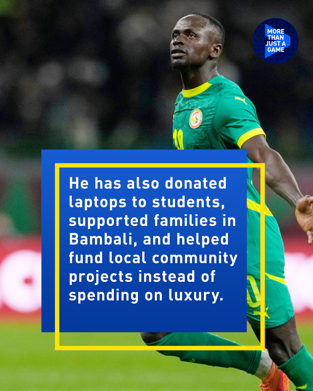 Senegal's World Cup star Sadio Mane: A champion on and off the field