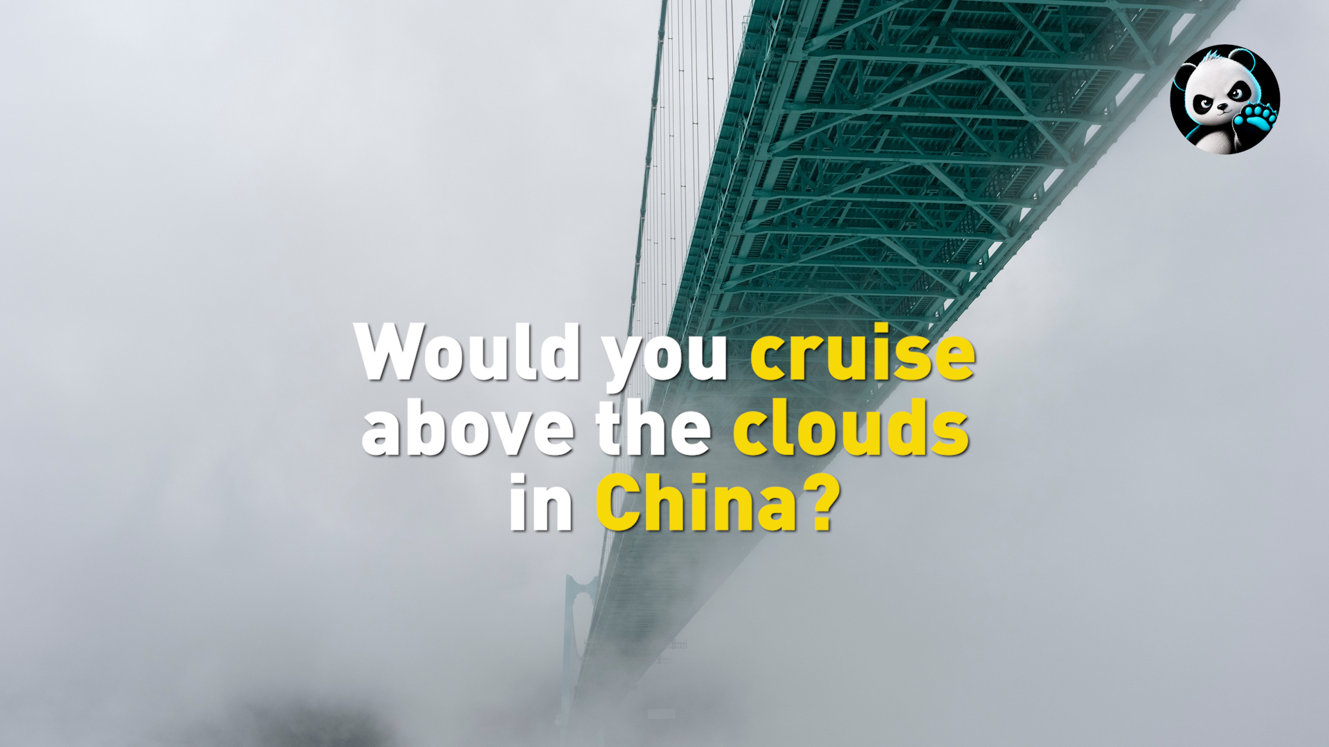 Would you cruise above the clouds in China?