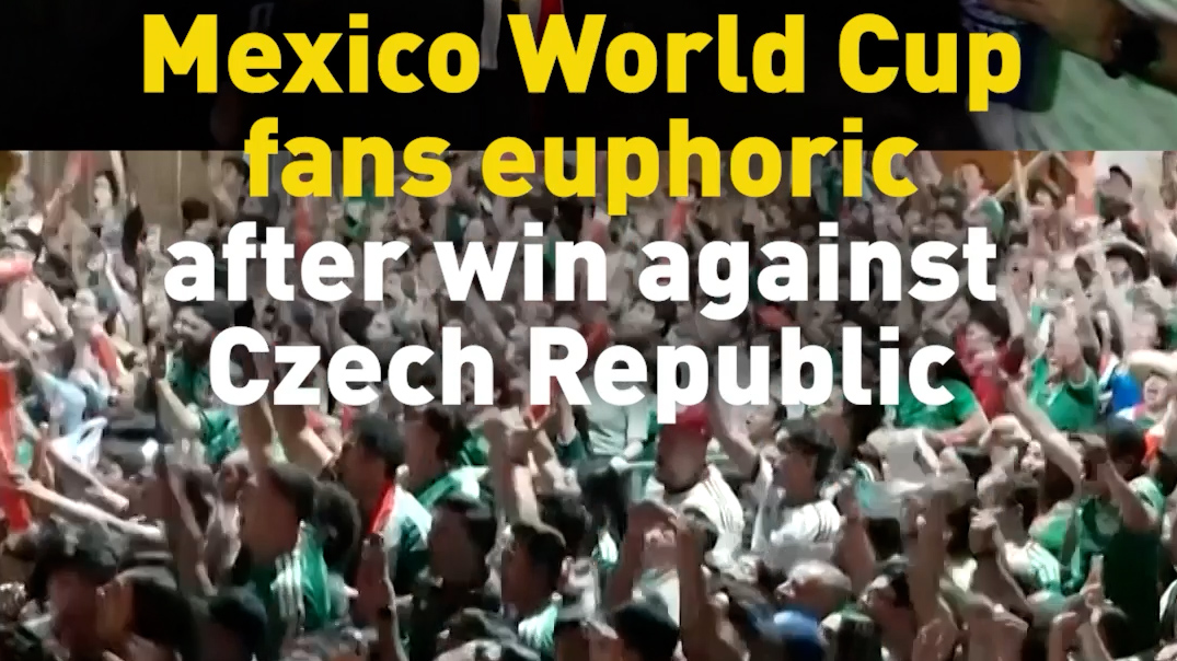 Mexico World Cup fans euphoric after win against the Czech Republic