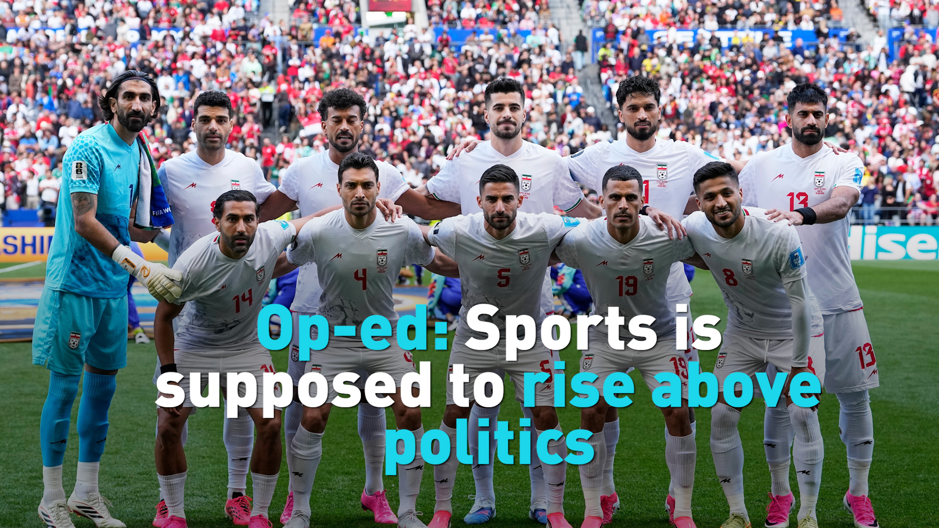 Op-ed: Sports is supposed to rise above politics