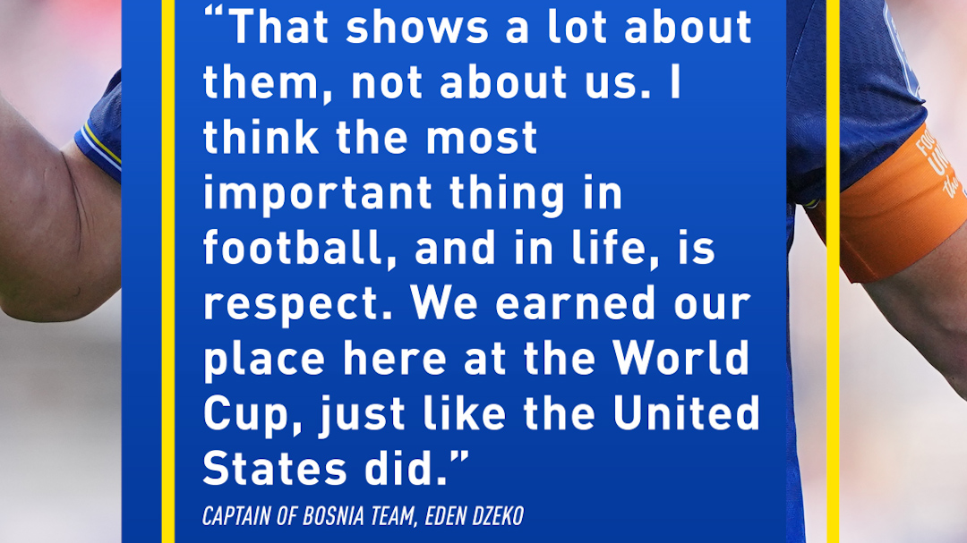 Eden Dzeko responds to US reporter's comments on Bosnia