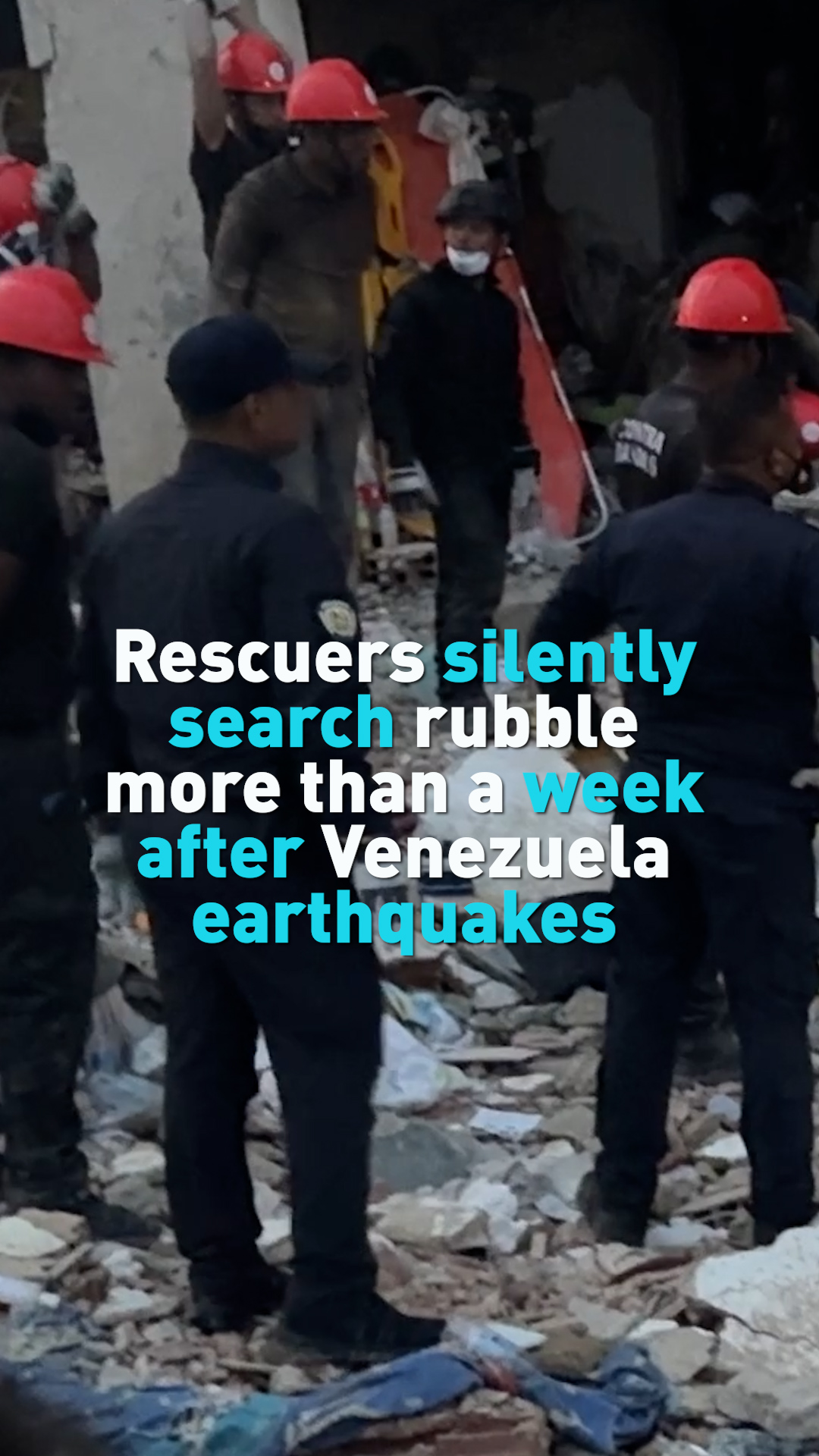 Rescuers search rubble more than a week after Venezuela earthquakes 