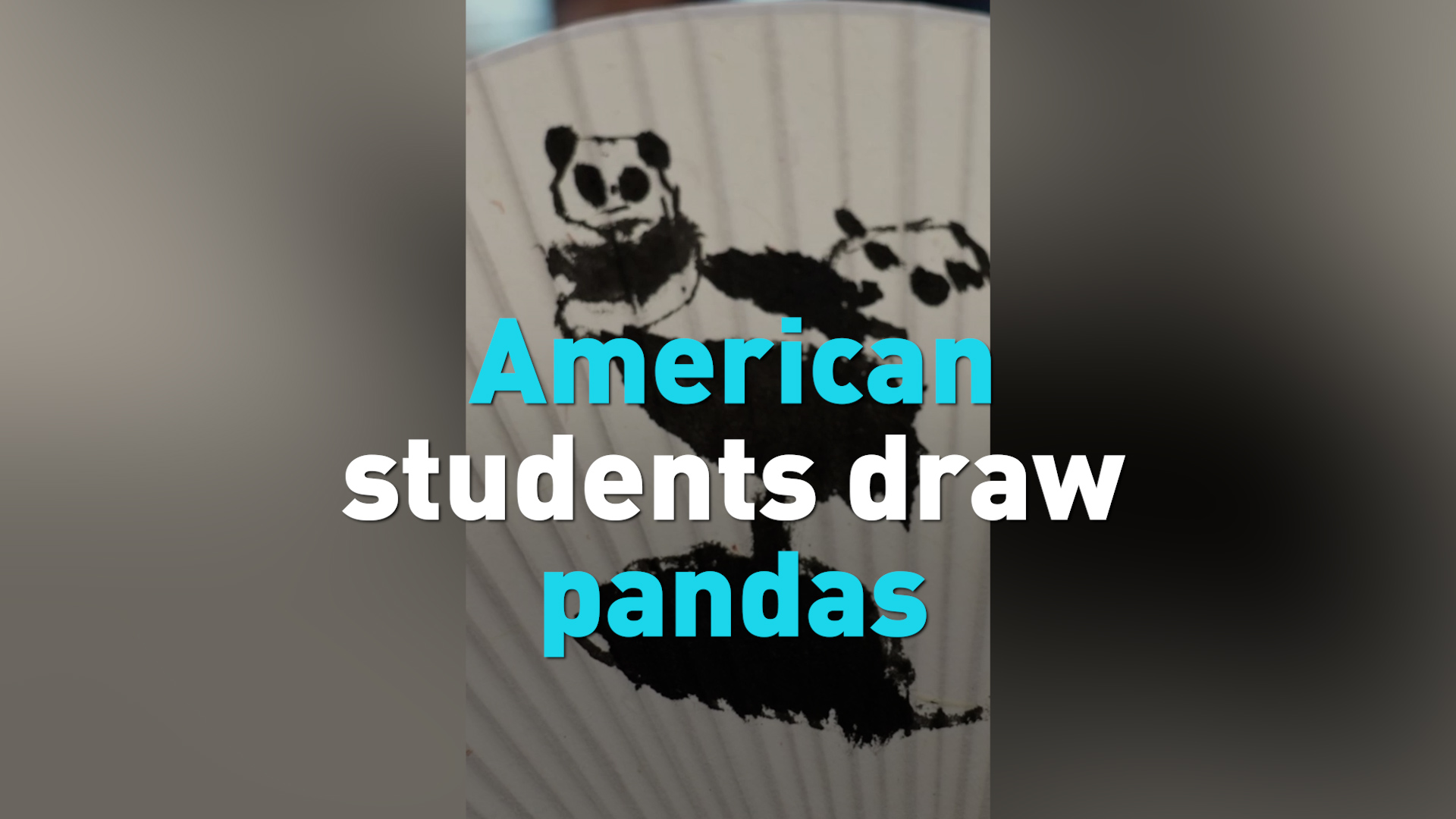 American students draw pandas after visiting real ones 