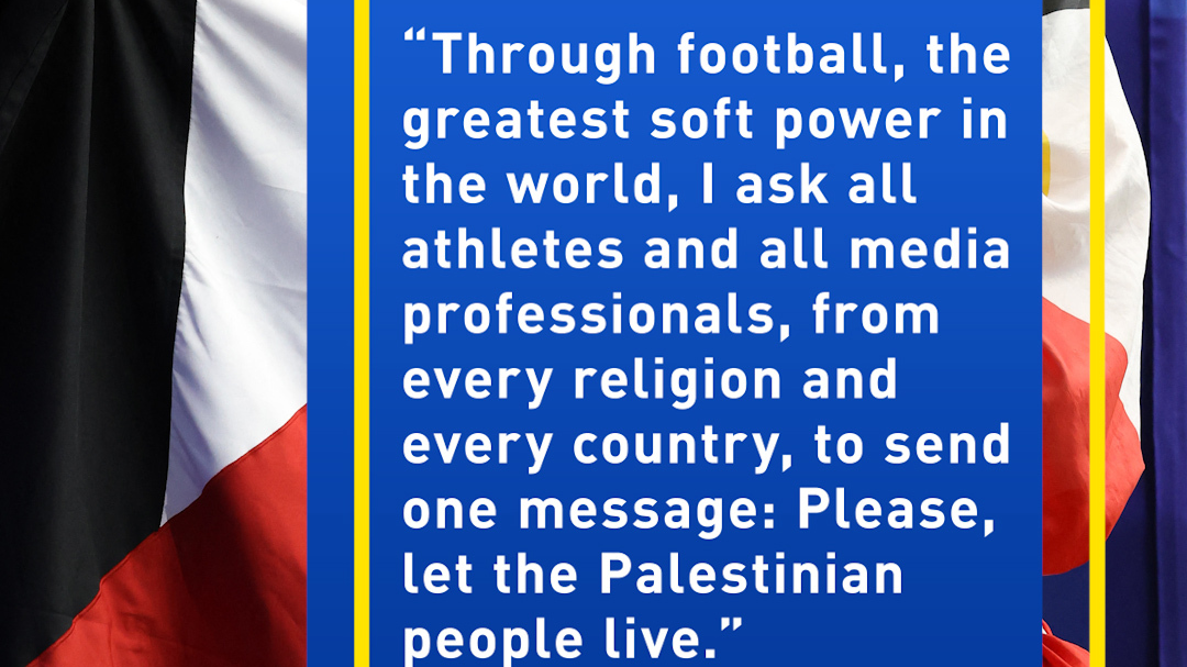 Egypt's World Cup Coach message for Palestine