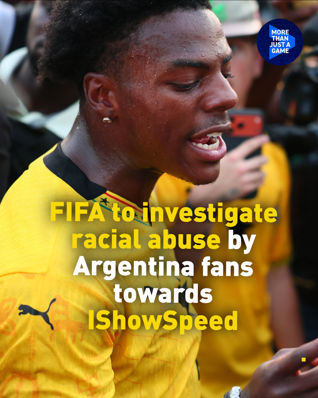 FIFA to investigate racial abuse by Argentina fans towards IShowSpeed