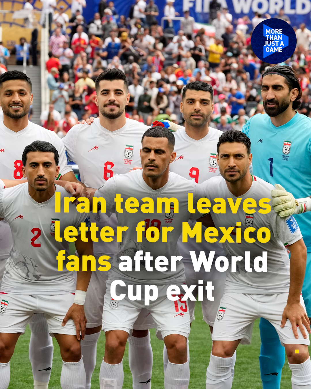 Iran team leaves a letter for Mexico after World Cup exit