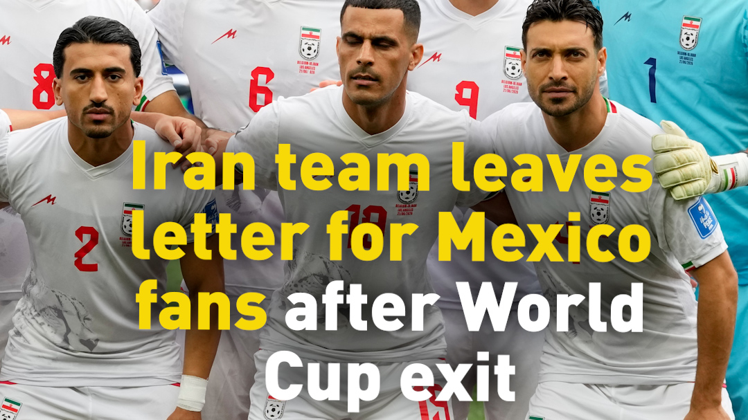 Iran team leaves a letter for Mexico after World Cup exit