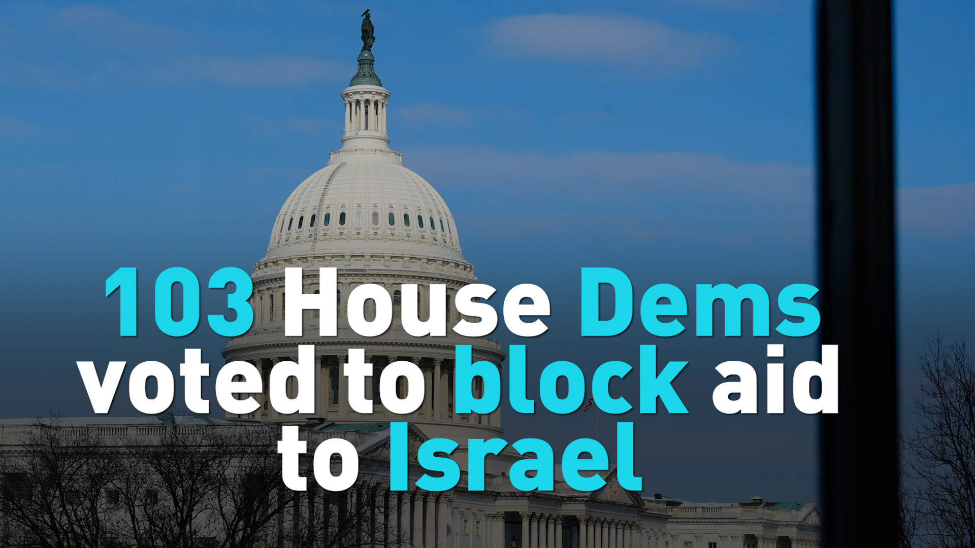 103 House Dems voted to block aid to Israel 