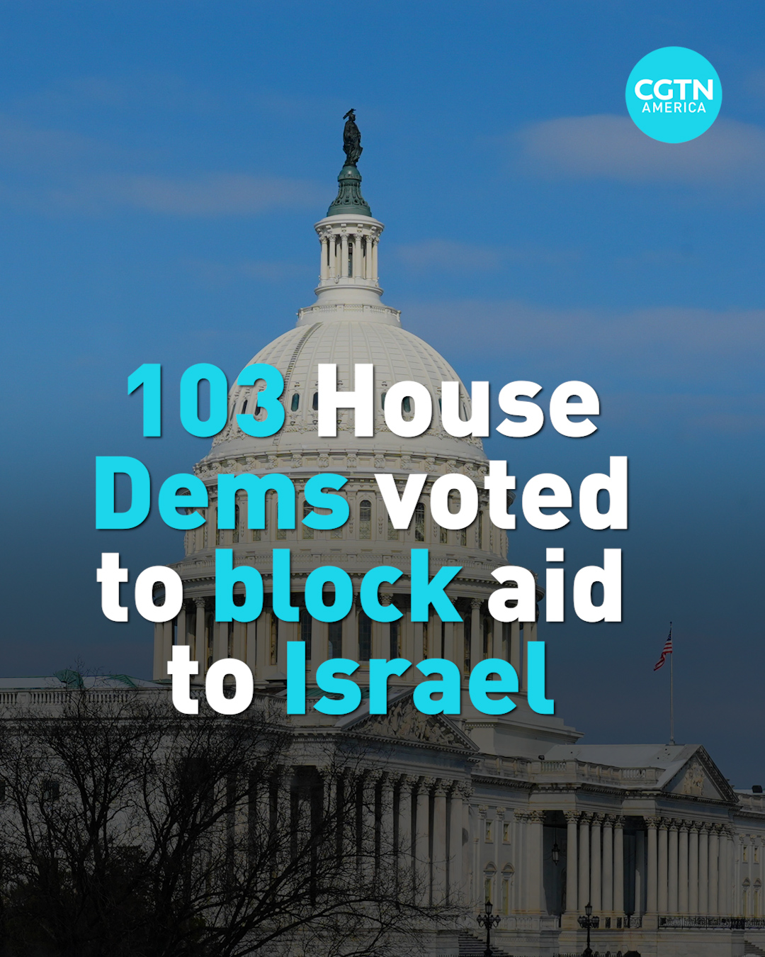 103 House Dems voted to block aid to Israel 