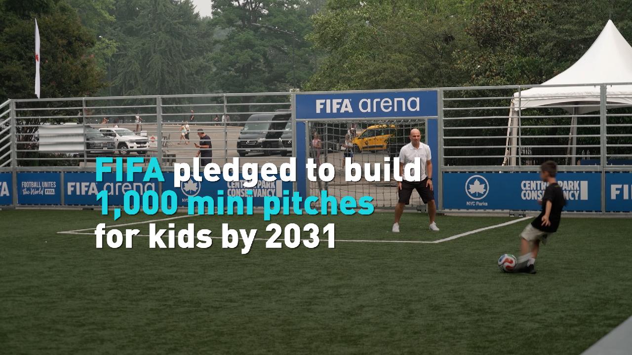 FIFA pledged to build 1,000 mini-pitches for kids by 2031