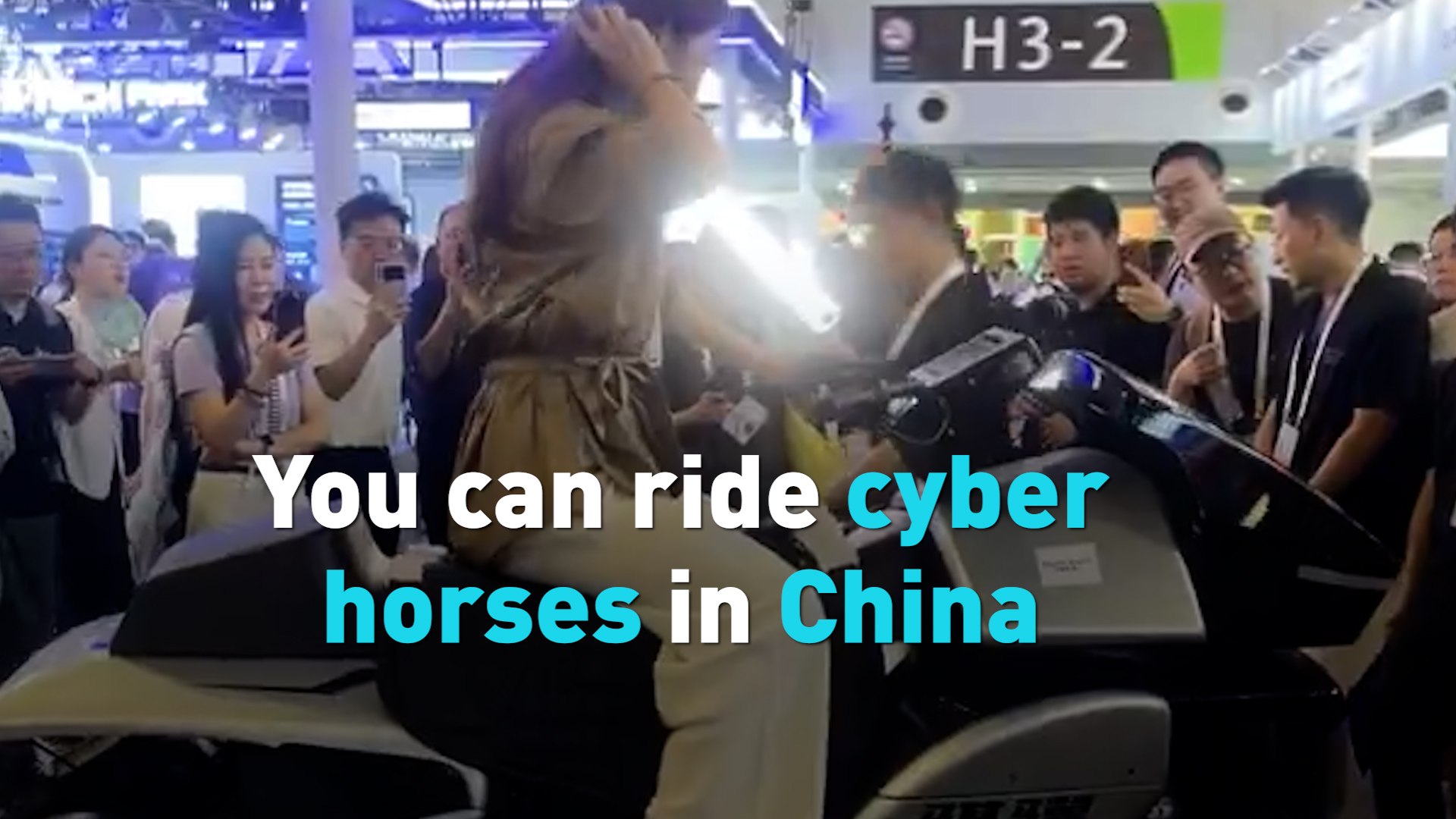 You can ride cyber horses in China