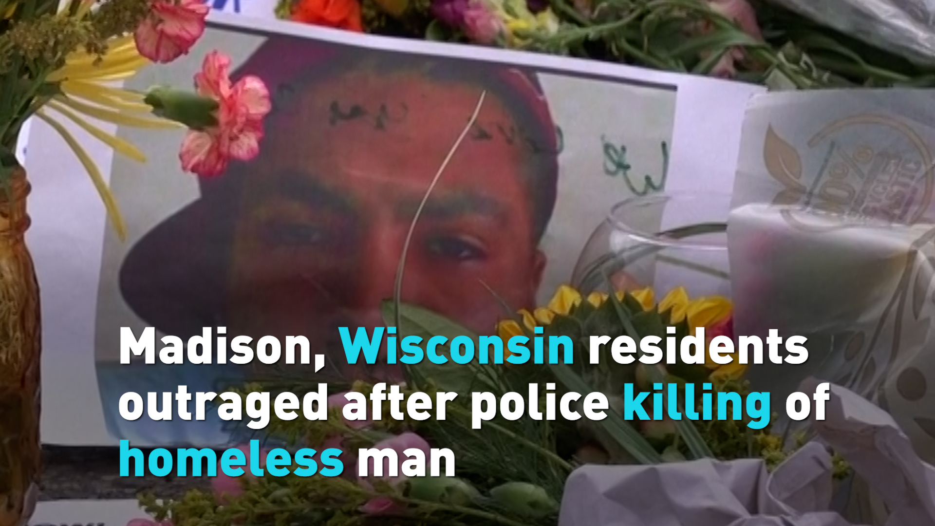 Madison, Wisconsin residents after police killing of homeless man