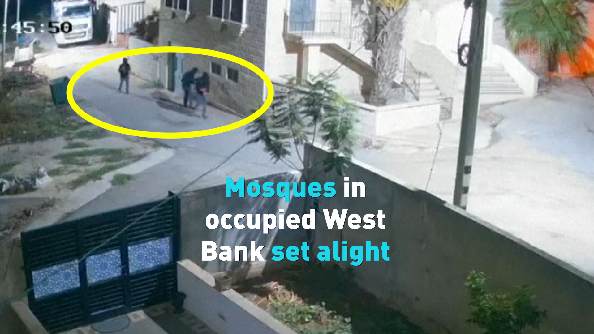 Two mosques in the Israeli-occupied West Bank set ablaze