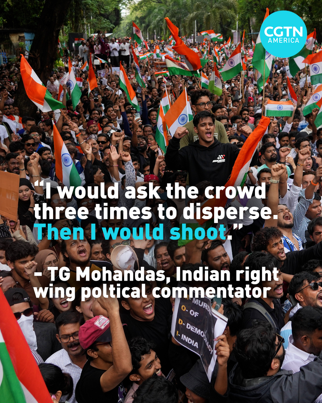 Right-wing poltical commentator's comments draw backlash in India