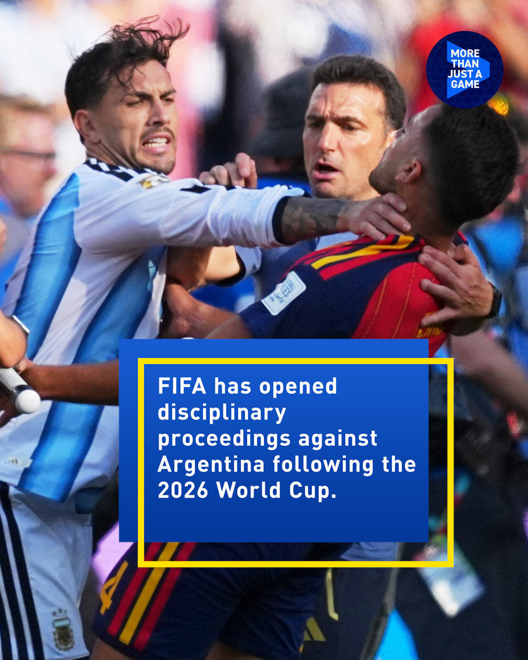 FIFA opens disciplinary proceedings against Argentina 
