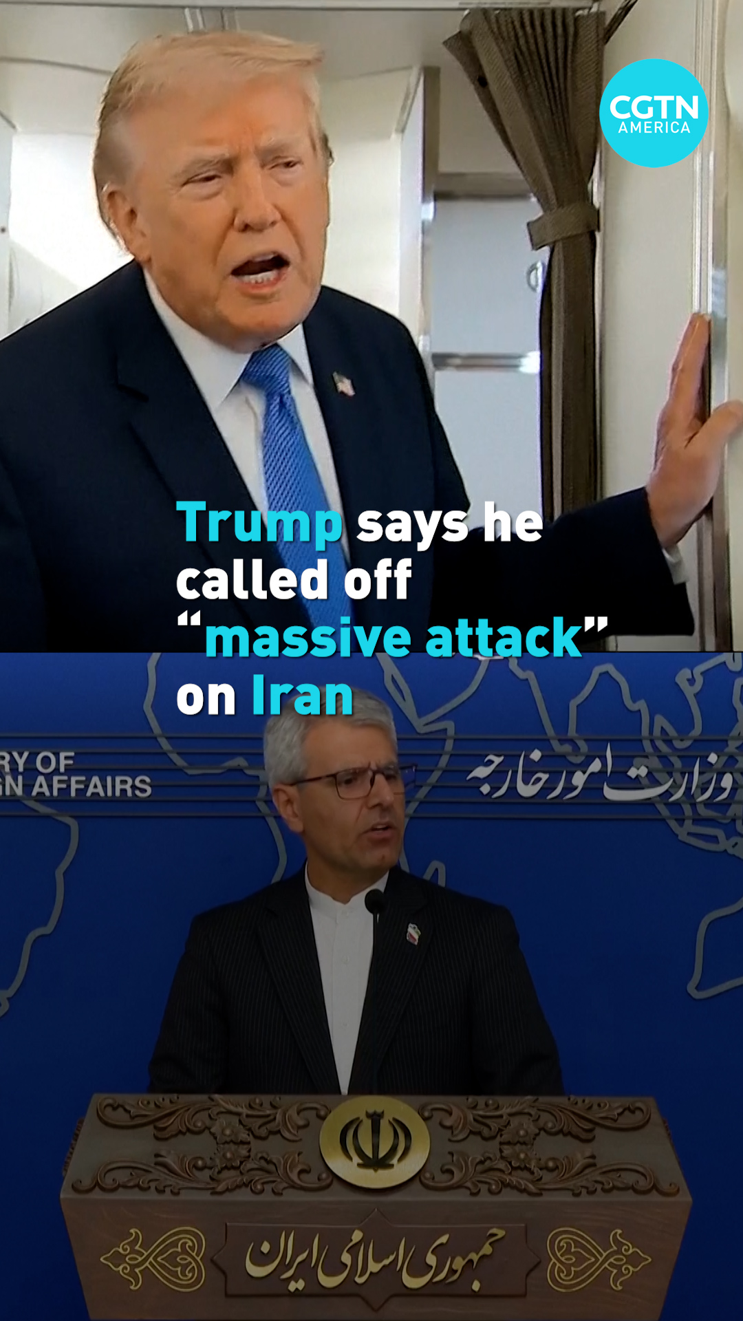 Trump says he called off 
