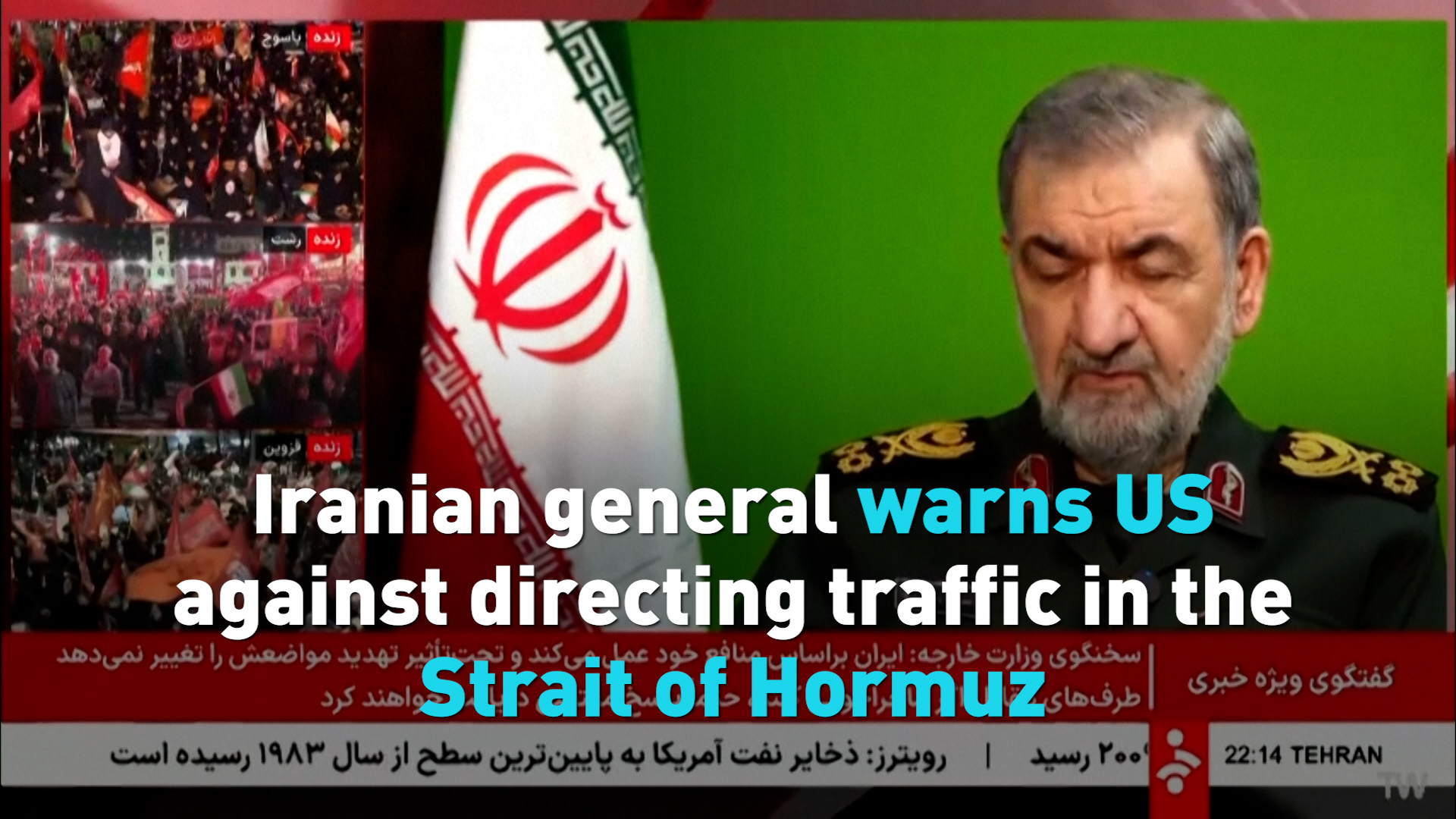 Iran warns US against directing traffic in the Strait of Hormuz