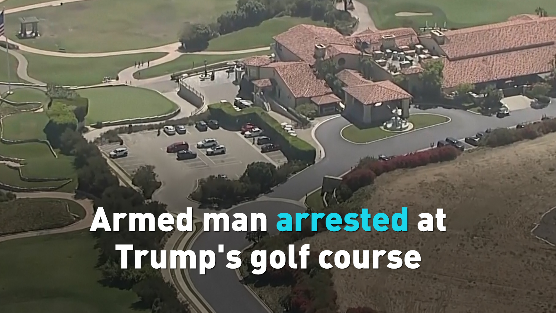 Armed man arrest at Trump's LA golf course