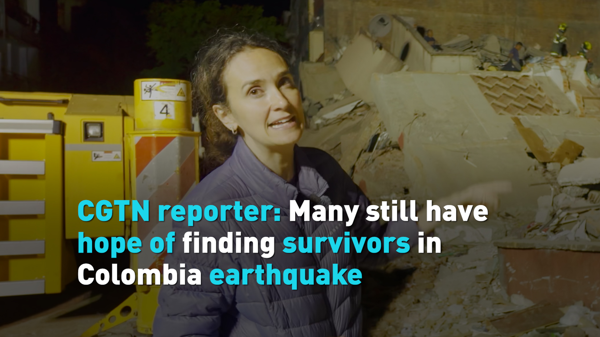 CGTN reporter: Many still have hope of finding survivors in Colombia 