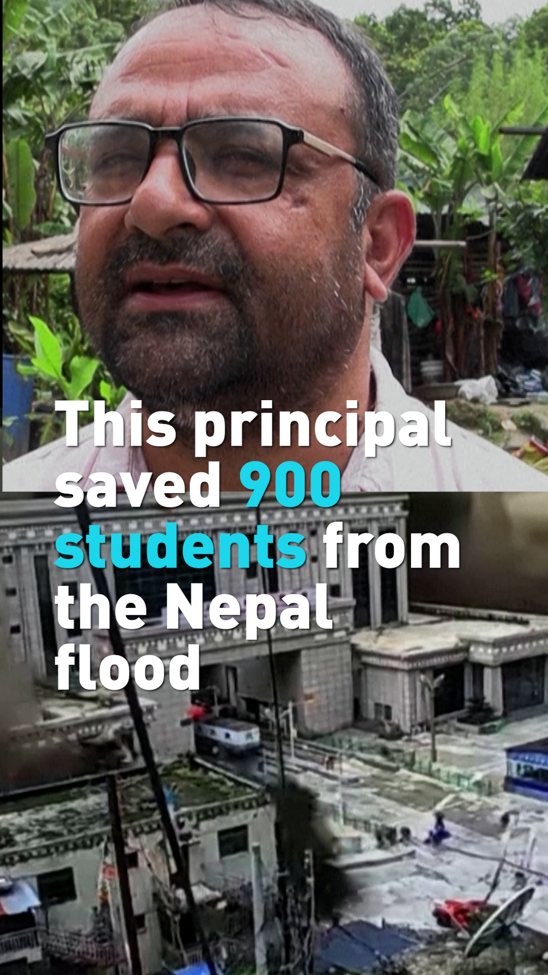 This principal saved 900 students from the Nepal flood