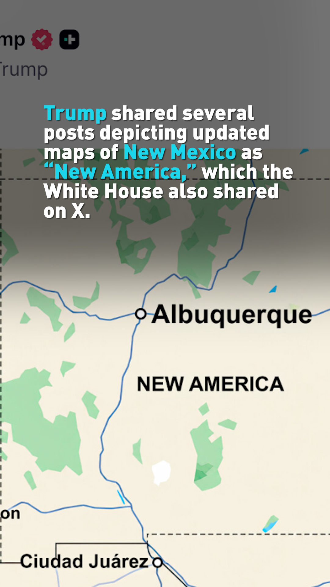 Trump suggests renaming New Mexico