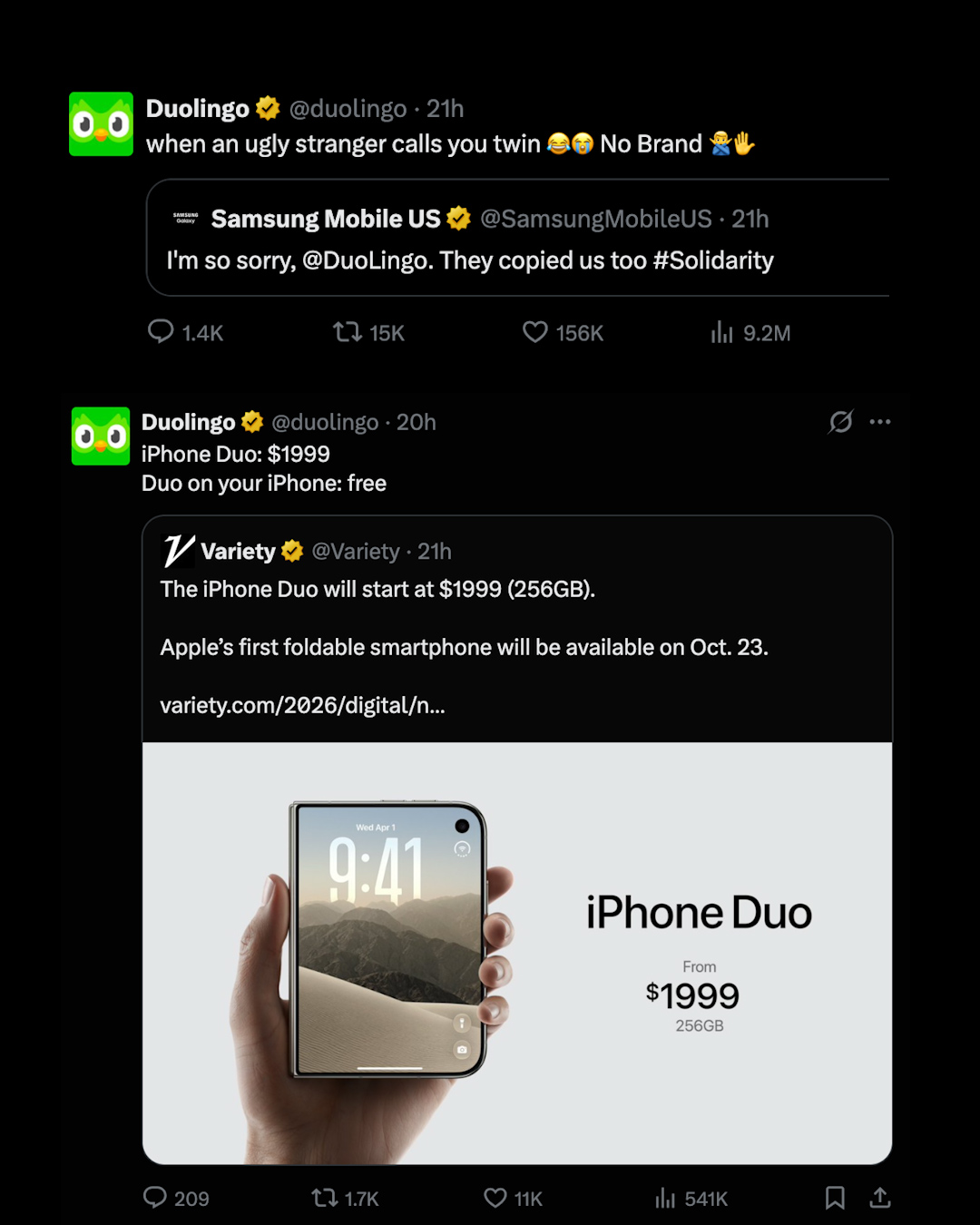 Apple’s new foldable smartphone trolled by competitors  